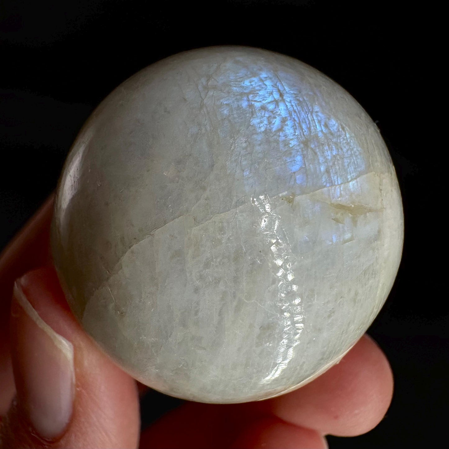 Moonstone Sphere | Blue Flash Feldspar Crystal Ball