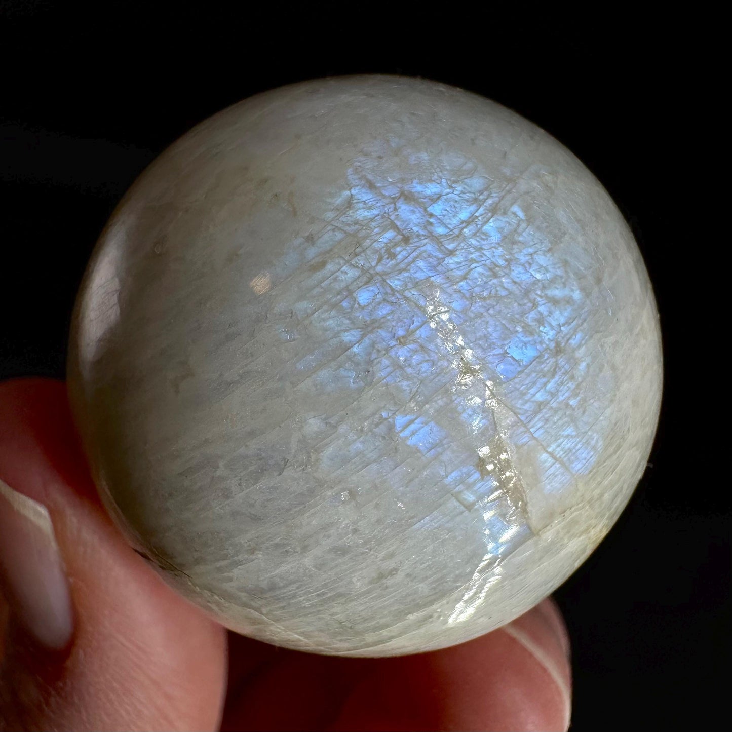 Moonstone Sphere | Blue Flash Feldspar Crystal Ball