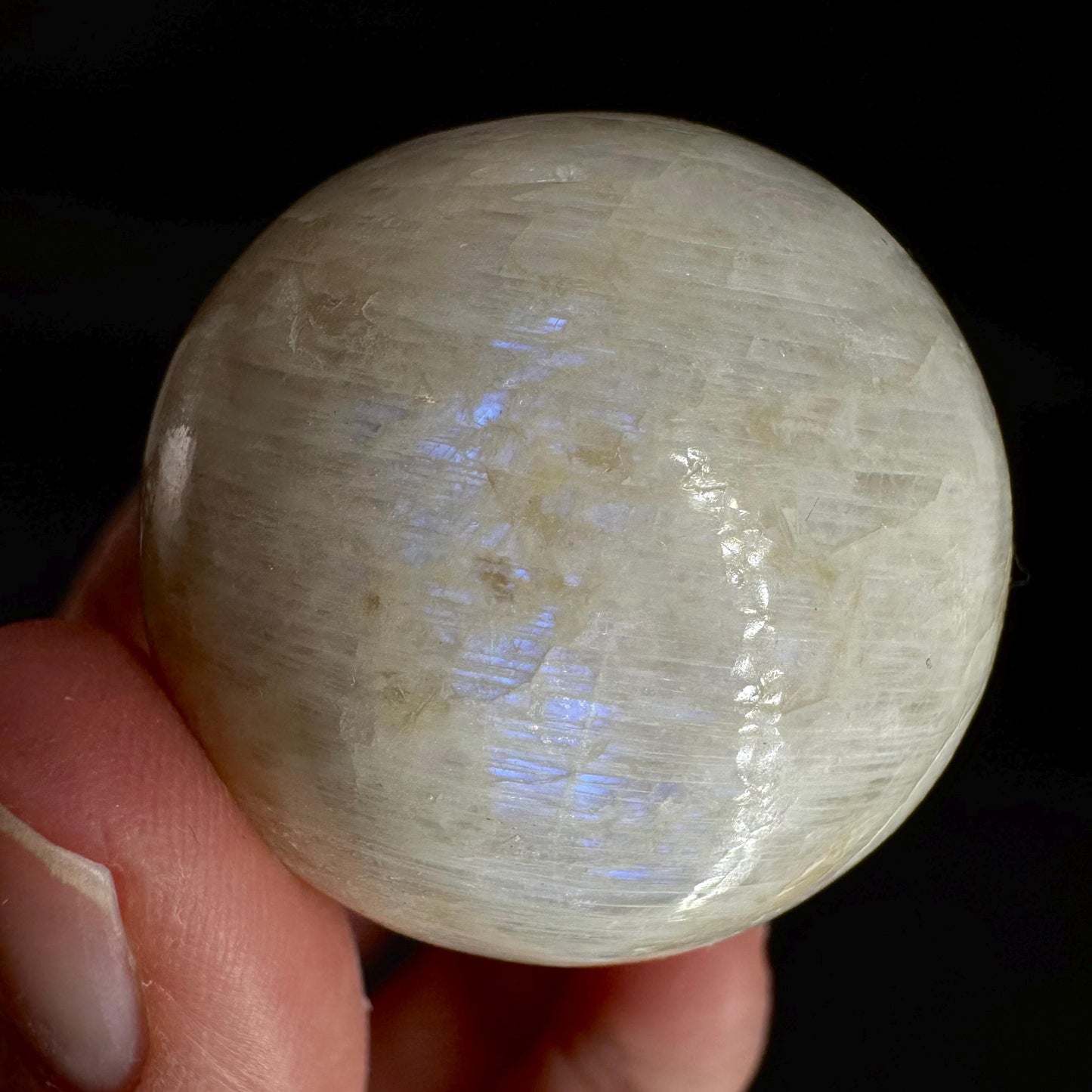 Moonstone Sphere | Blue Flash Feldspar Crystal Ball