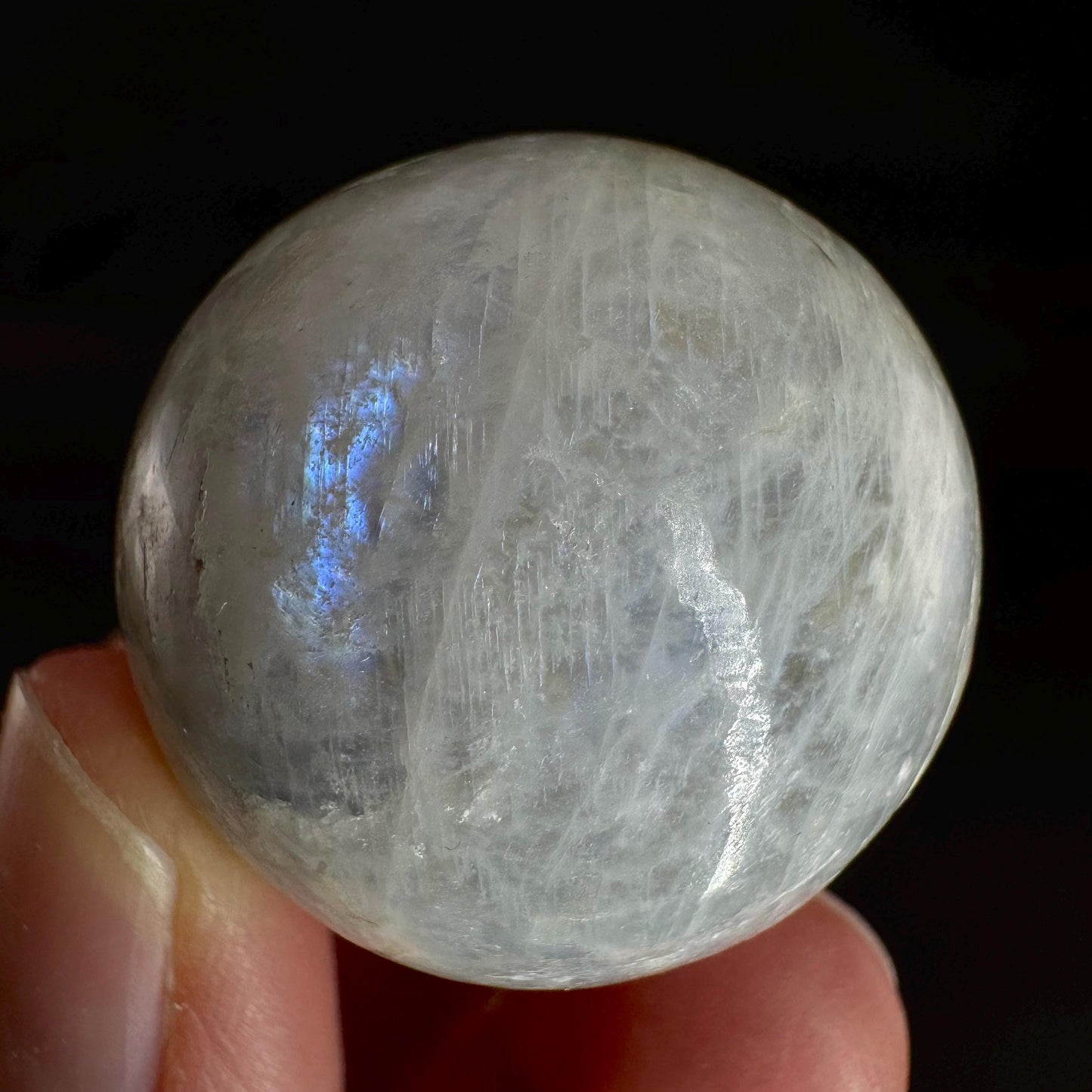 Moonstone Sphere | Blue Flash Feldspar Crystal Ball