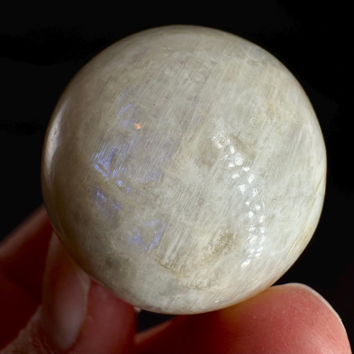Moonstone Sphere | Blue Flash Feldspar Crystal Ball
