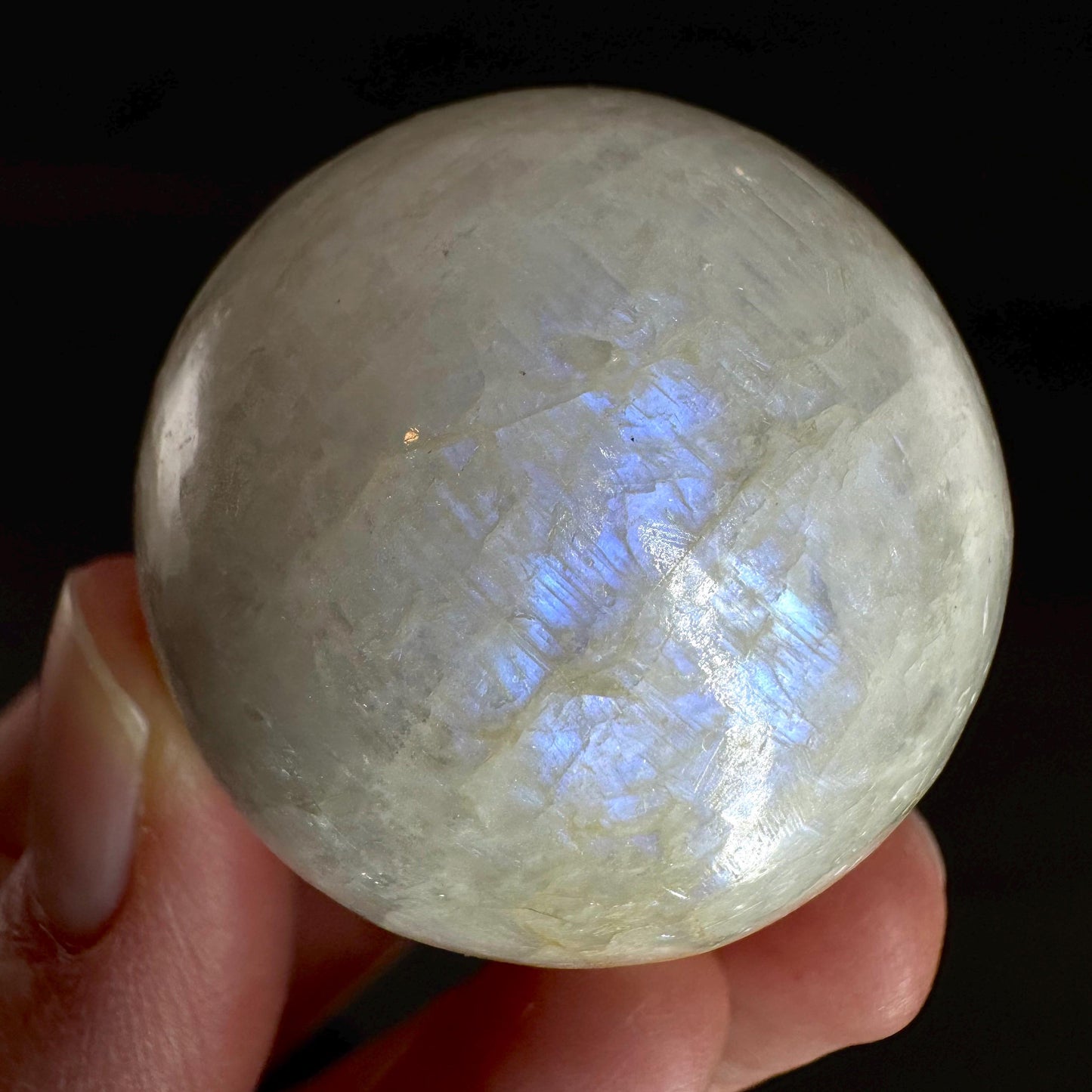 Moonstone Sphere | Blue Flash Feldspar Crystal Ball