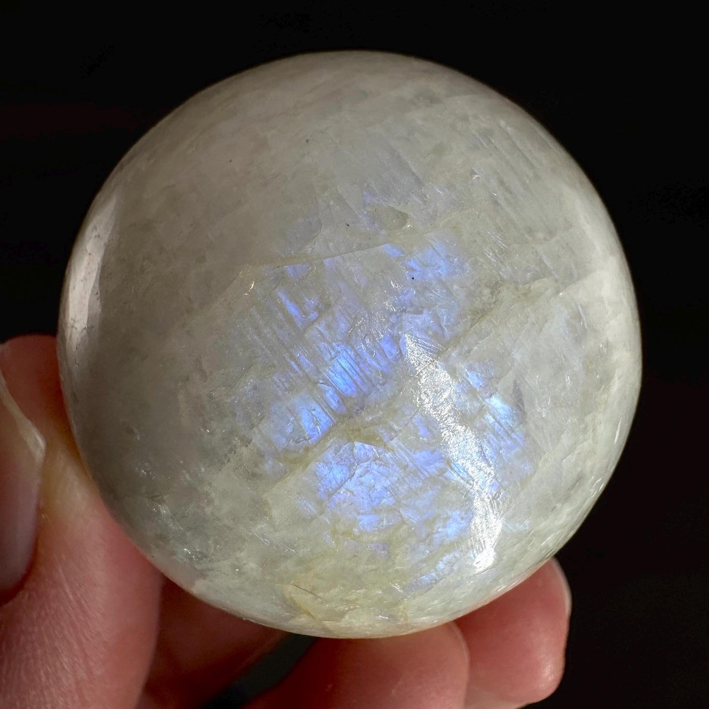 Moonstone Sphere | Blue Flash Feldspar Crystal Ball