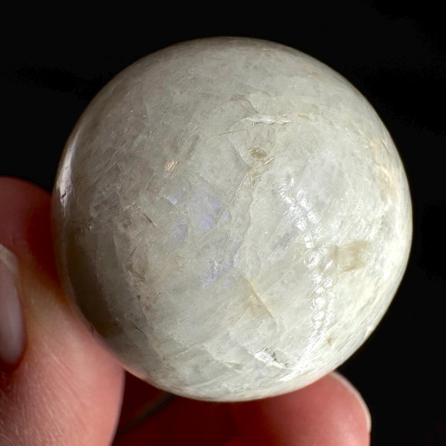 Moonstone Sphere | Blue Flash Feldspar Crystal Ball