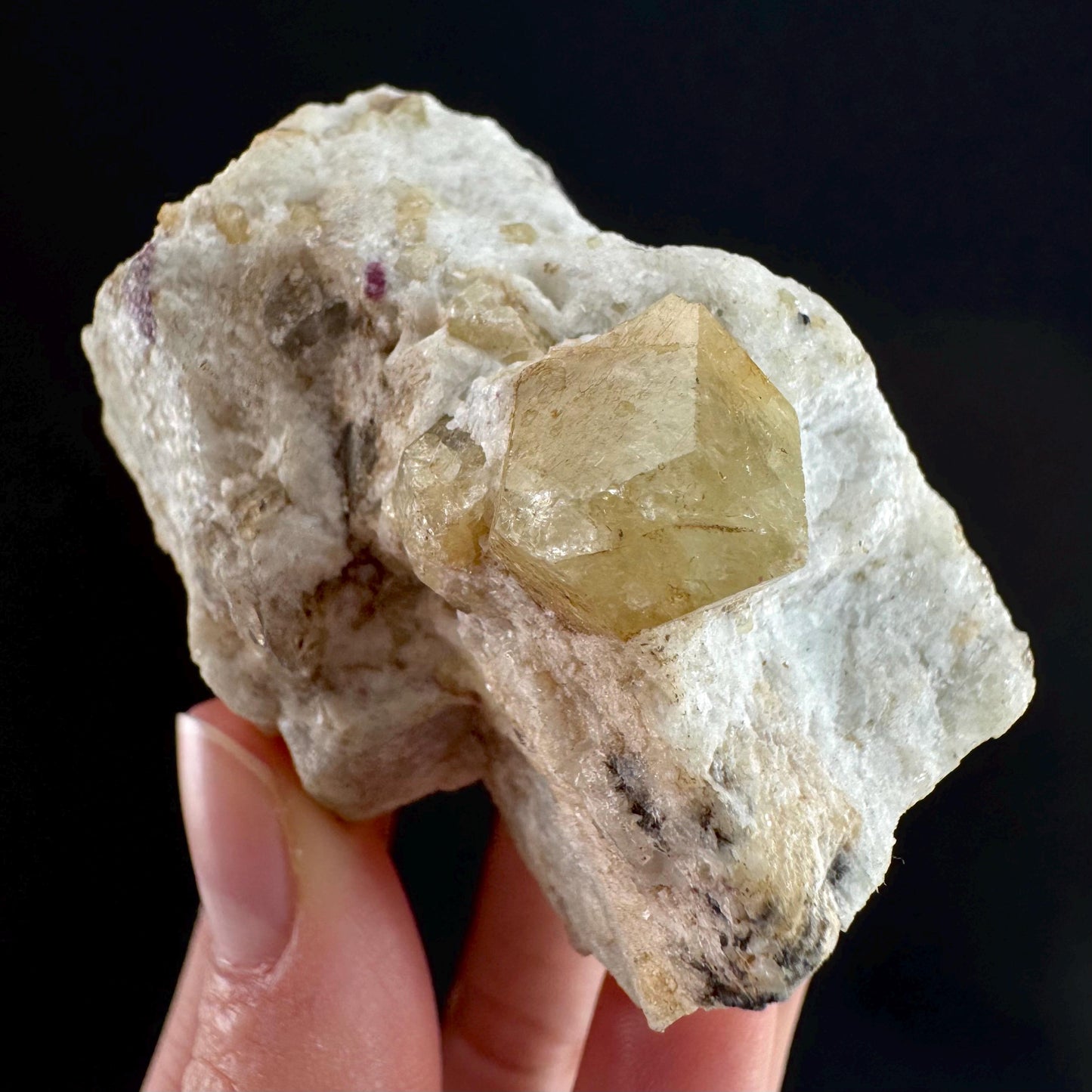 Rare! Londonite with Liddicoatite | natural crystal cluster, raw mineral specimen (Madagascar)
