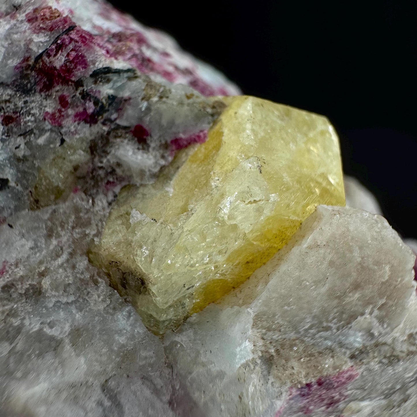 Rare! Londonite with Liddicoatite | natural crystal cluster, raw mineral specimen (Madagascar)