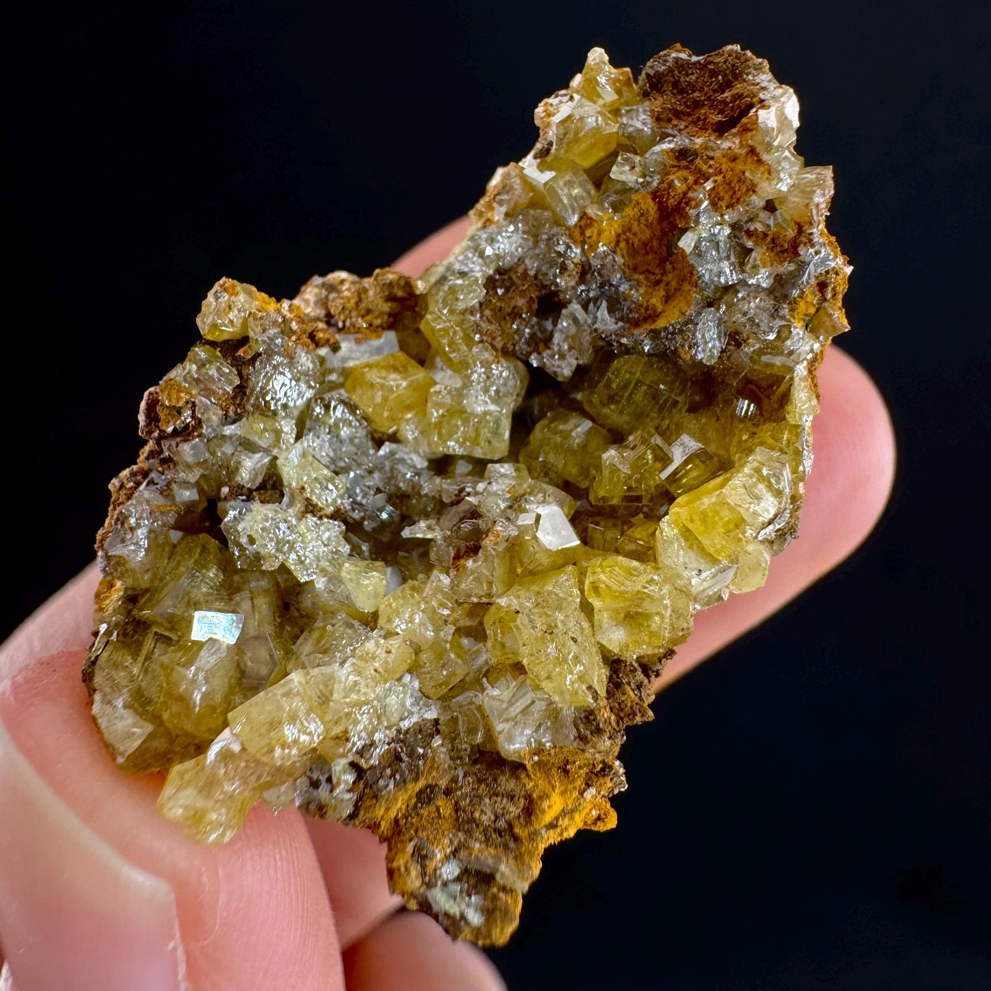 Mimetite Mineral Specimen | Rare Yellow Crystal from Thailand