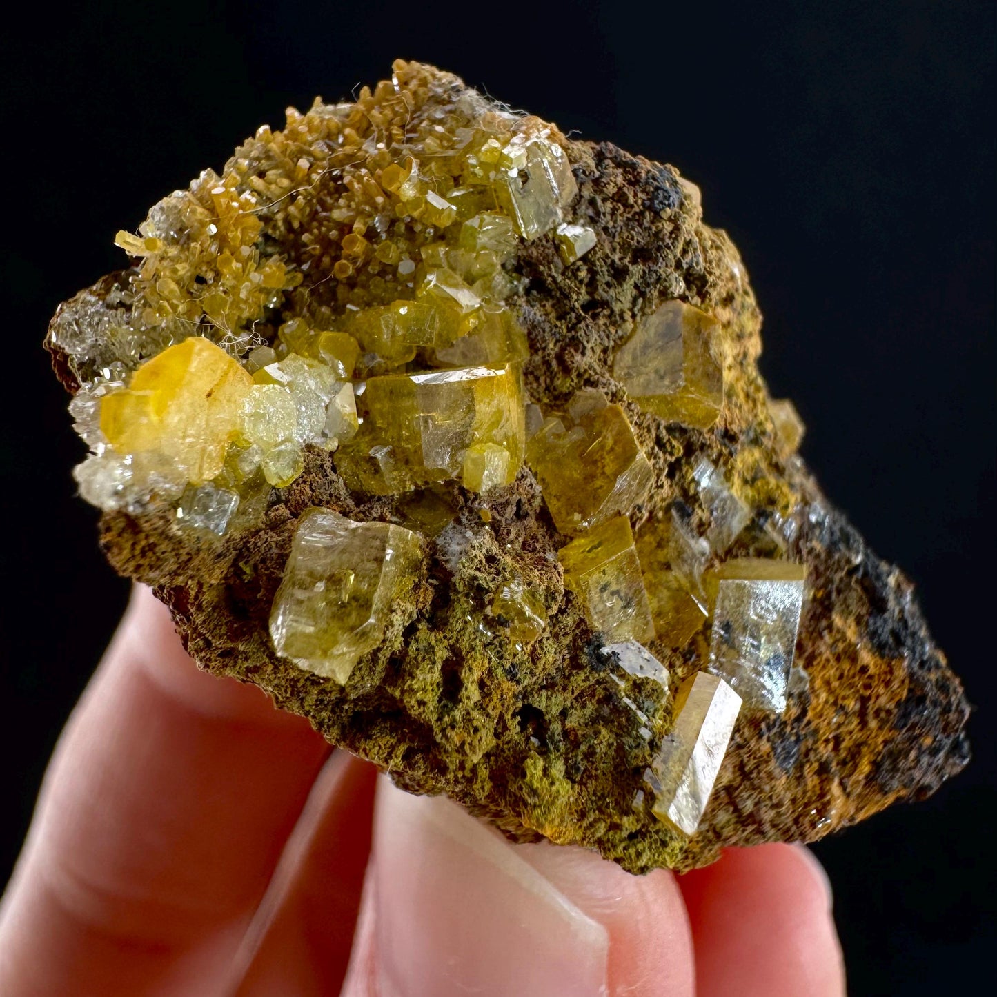 Mimetite Mineral Specimen | Rare Yellow Crystal from Thailand