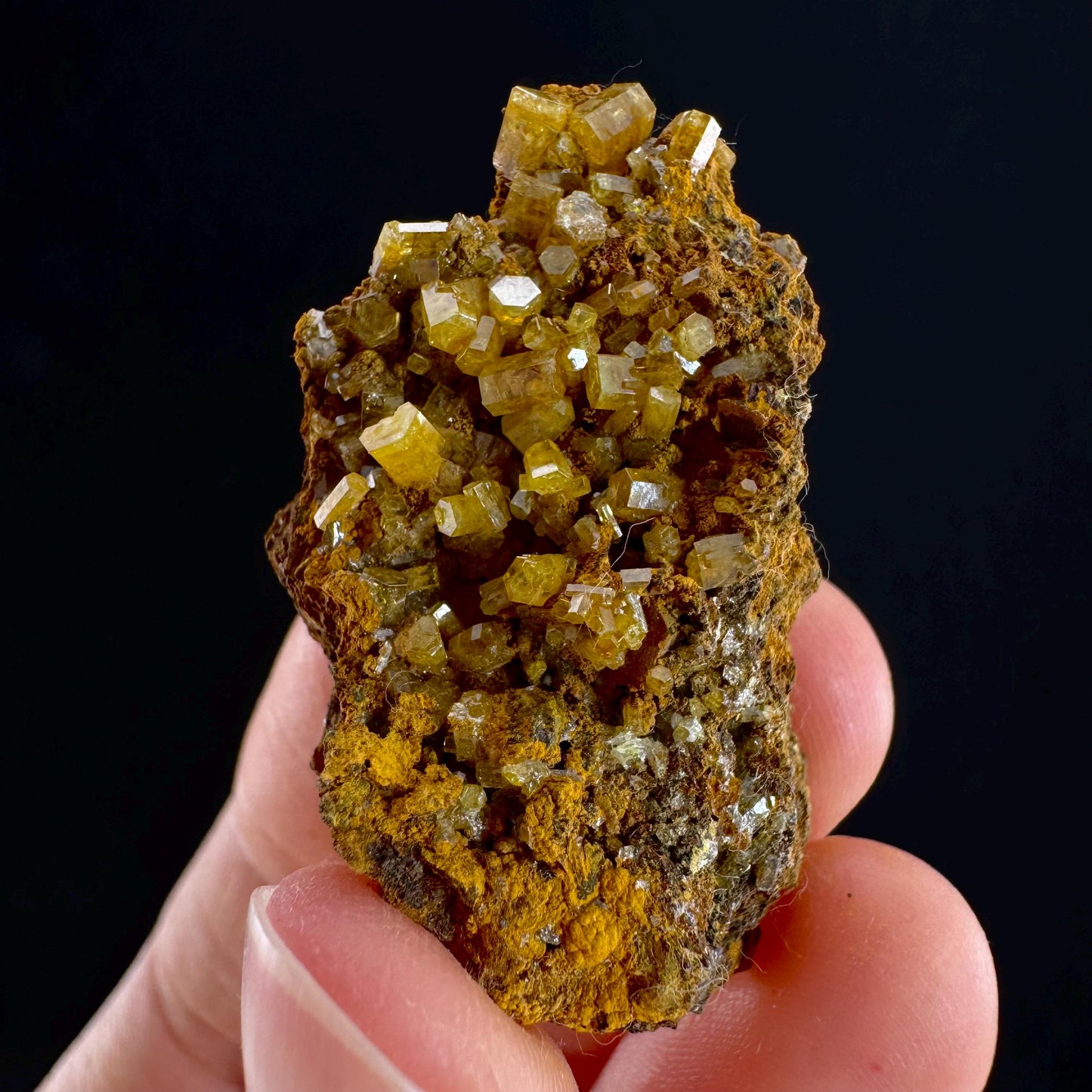 Mimetite Mineral Specimen | Rare Yellow Crystal from Thailand