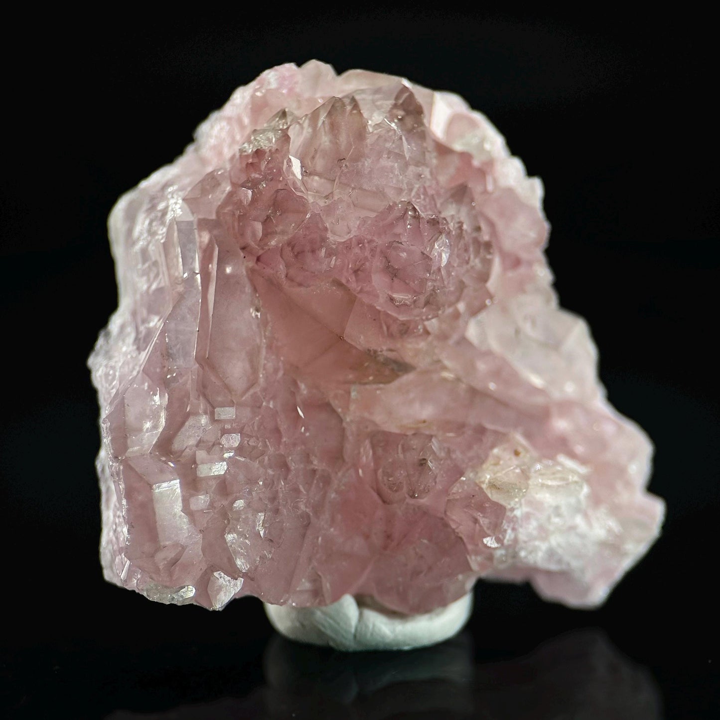 Crystallized Rose Quartz | Rare mineral specimen from Brazil
