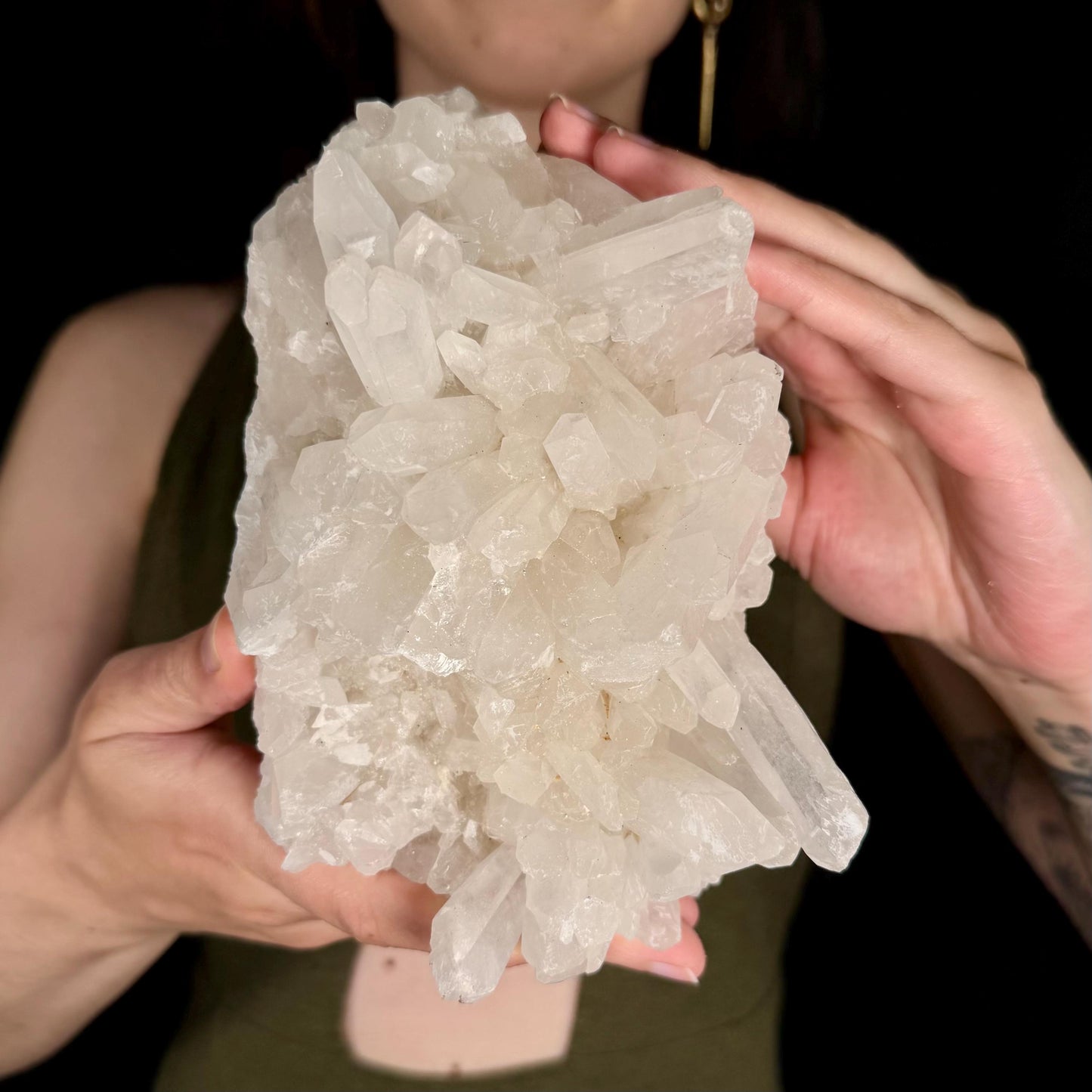 XL Natural Quartz Crystal Cluster | raw mineral specimen