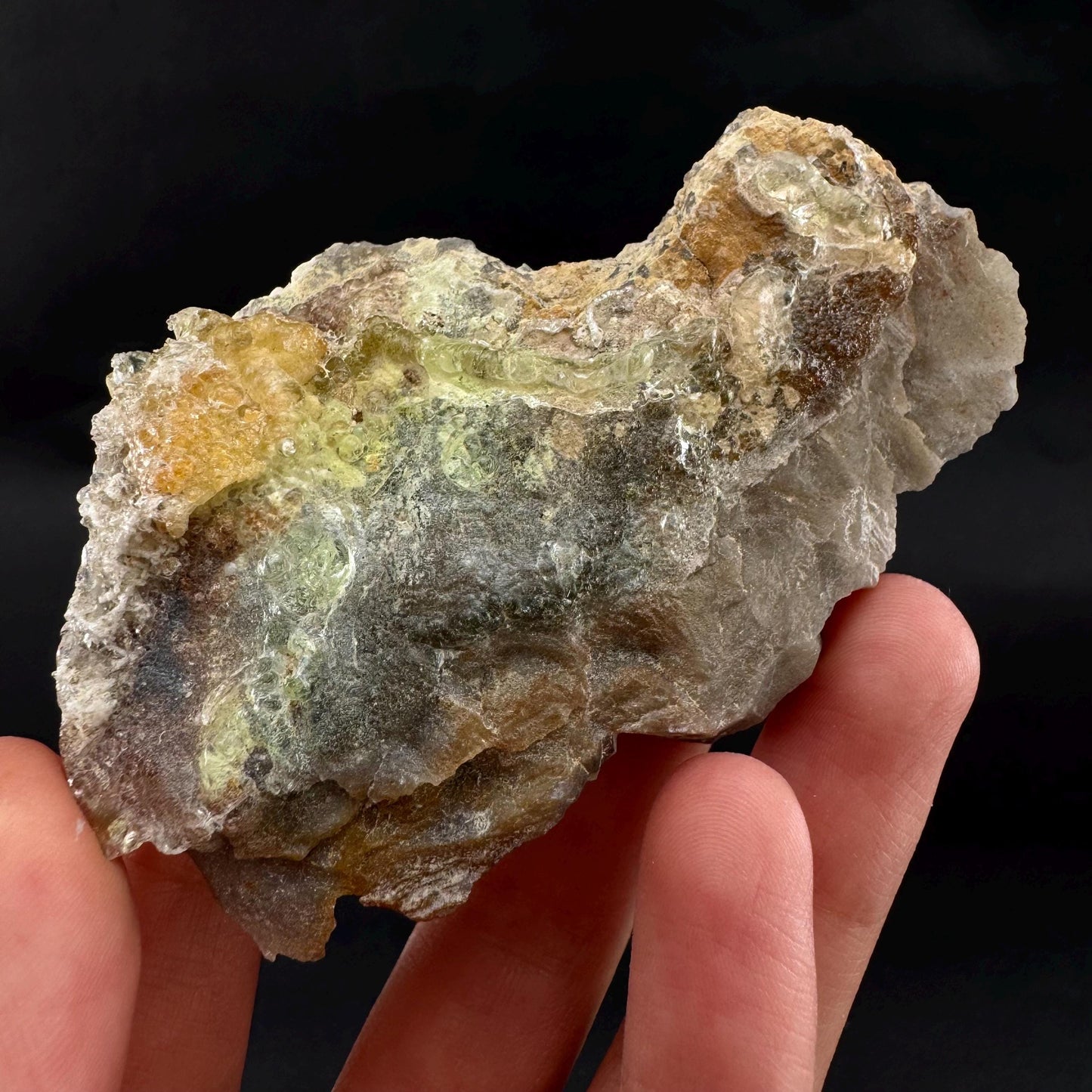 UV Reactive Hyalite Opal | Fluorescent Mineral Specimen from Namibia