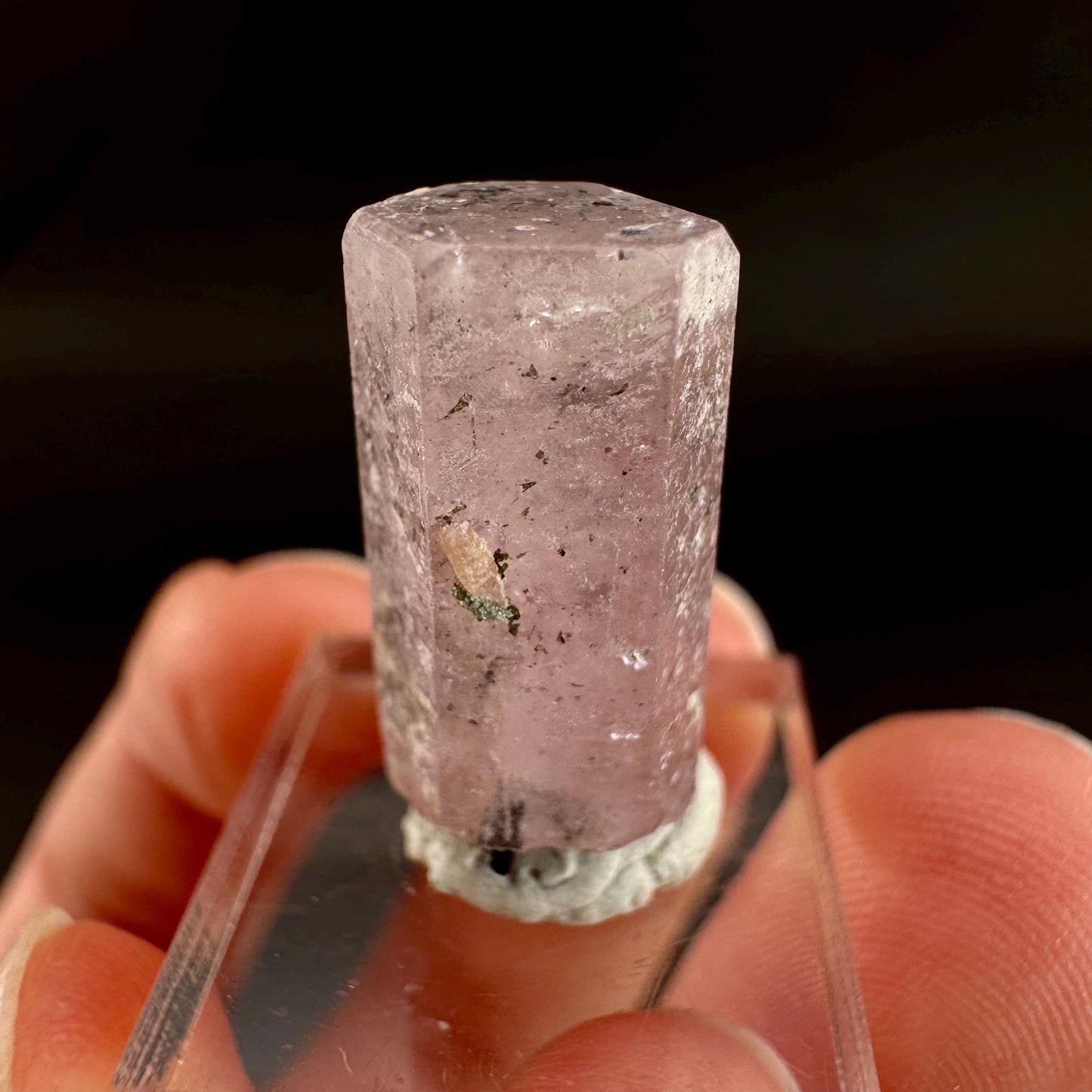 Pink Fluorapatite Crystal | UV reactive Mineral Specimen from Pakistan