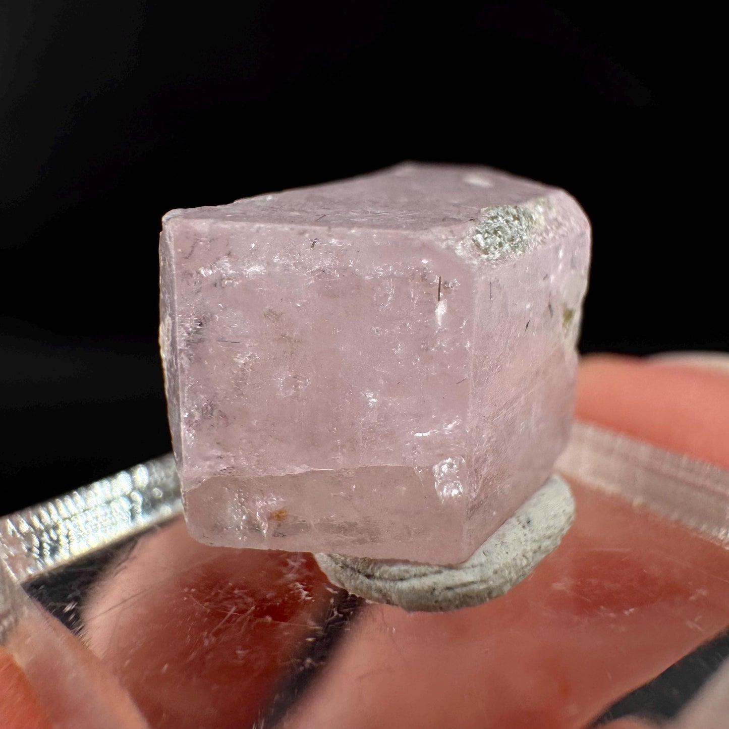 Pink Fluorapatite Crystal | UV reactive Mineral Specimen from Pakistan