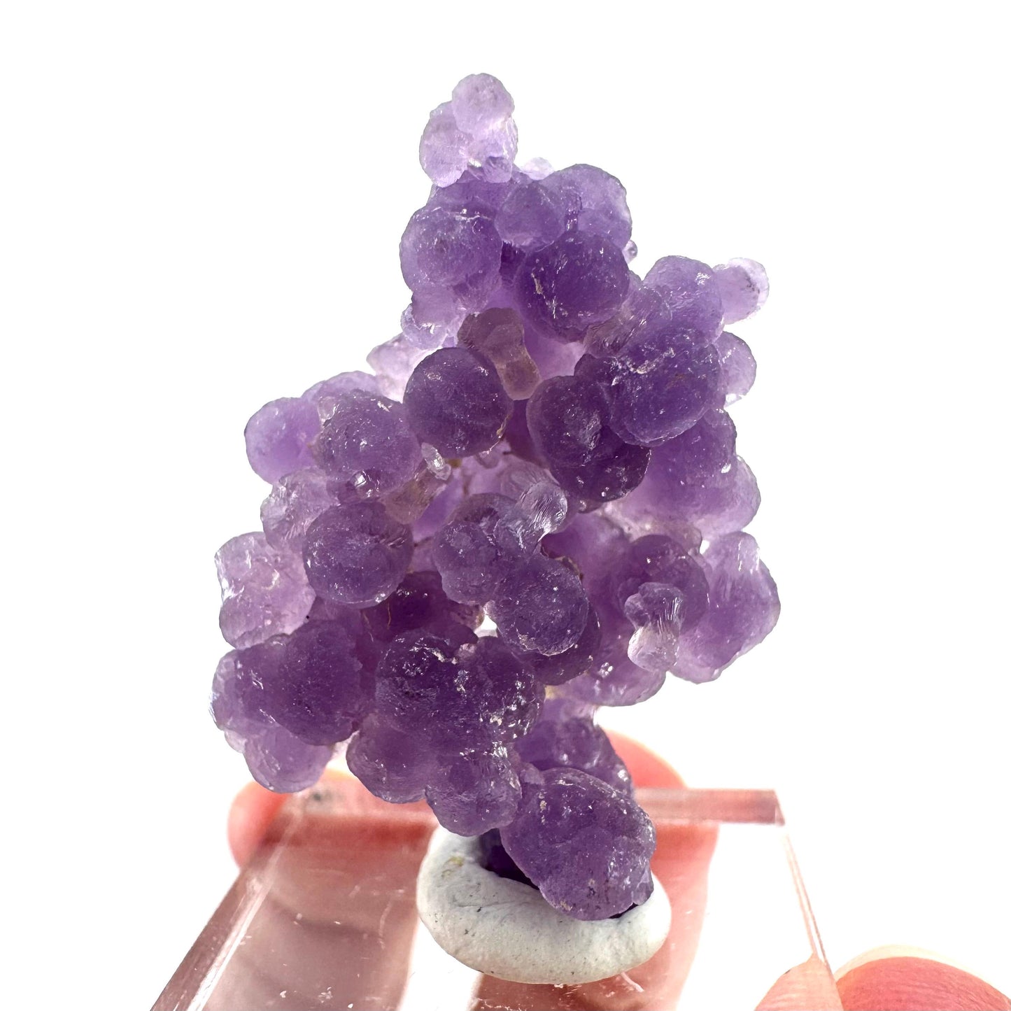 Purple Grape Agate | botryoidal crystal cluster, mineral specimen from Indonesia