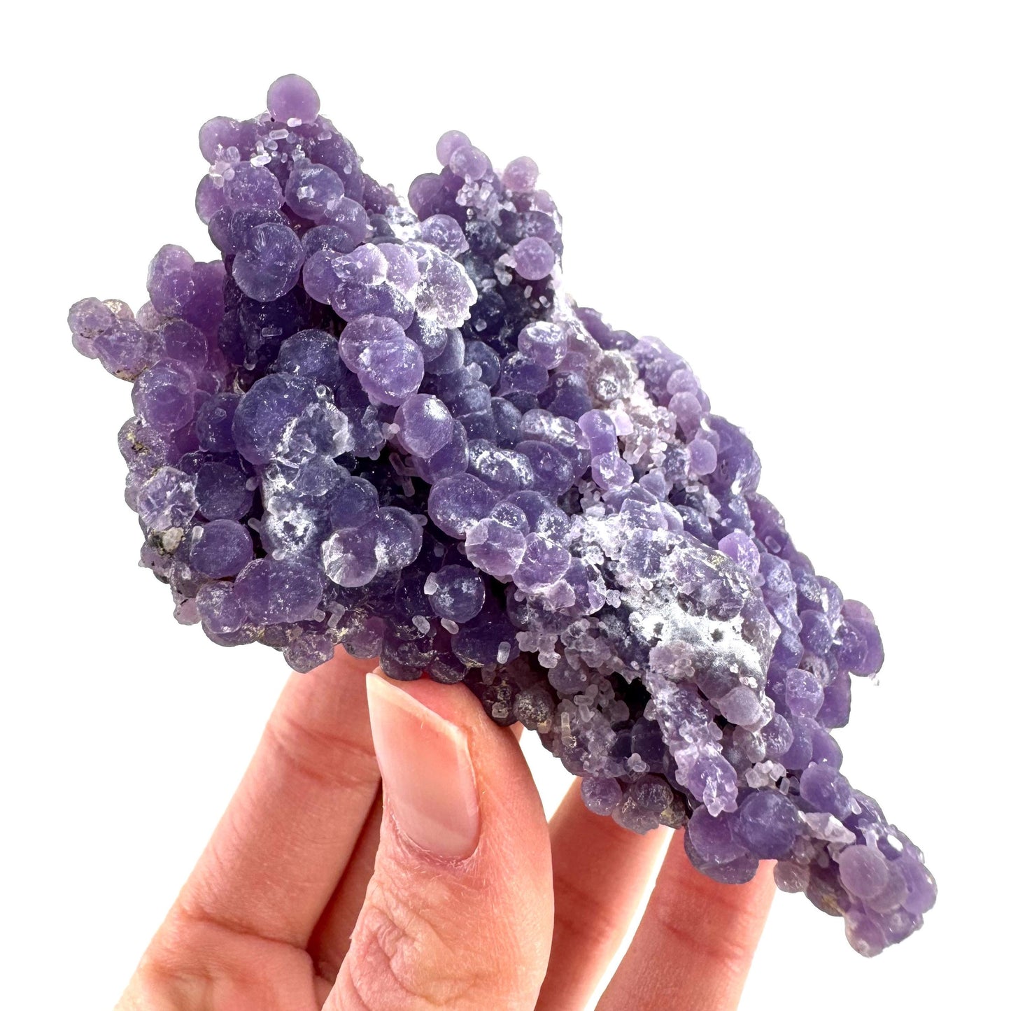 Purple Grape Agate | botryoidal crystal cluster, mineral specimen from Indonesia