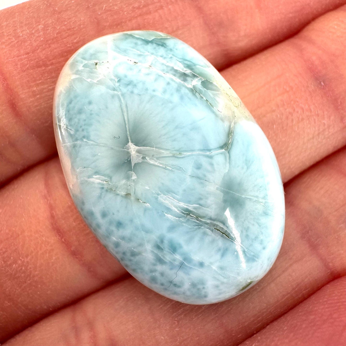 Blue Larimar Gemstone Cabochon
