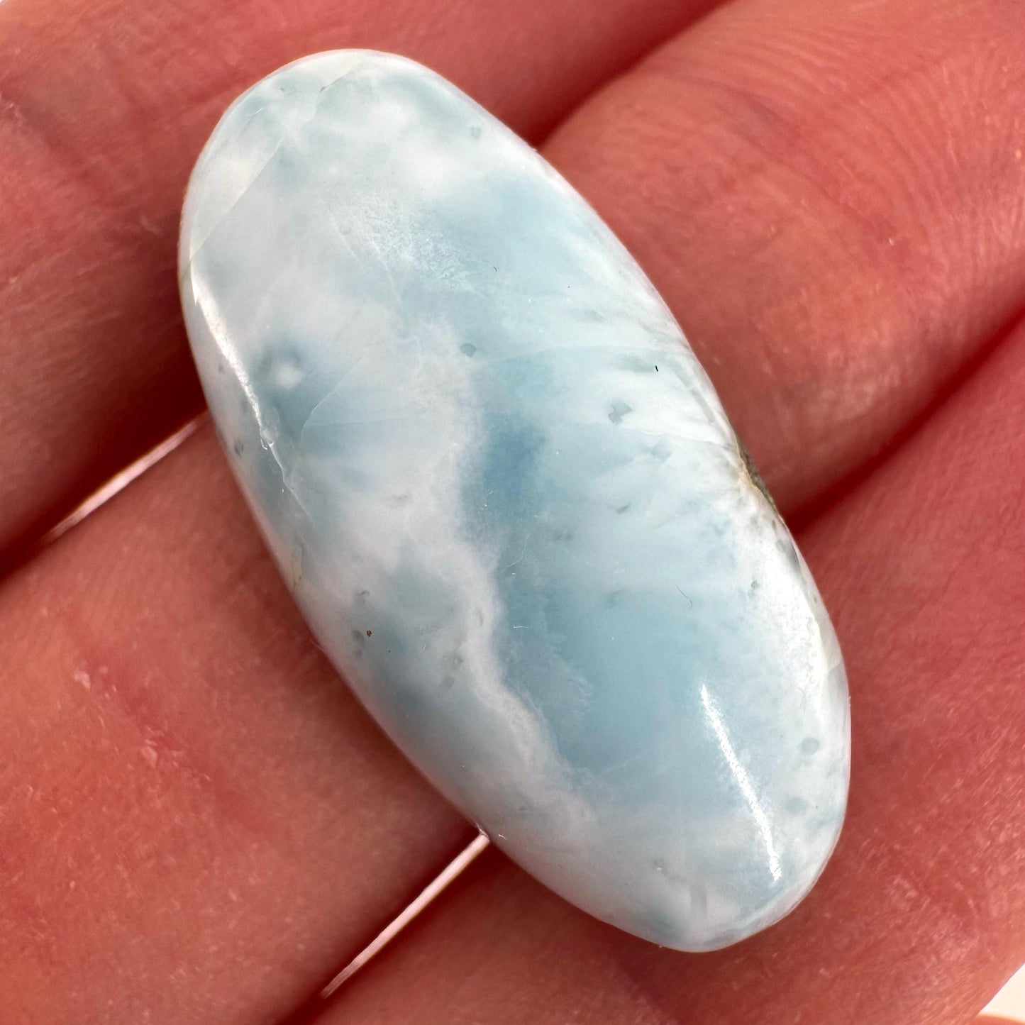 Blue Larimar Gemstone Cabochon
