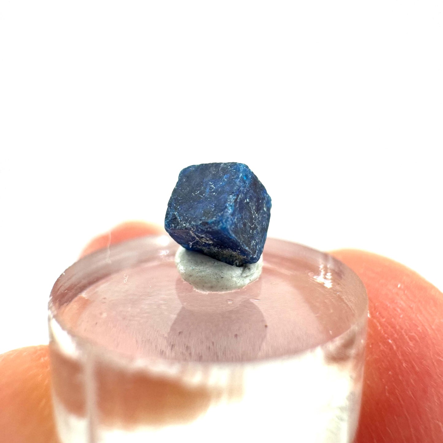 Boleite | blue cube crystal, tiny rare mineral specimen from Mexico