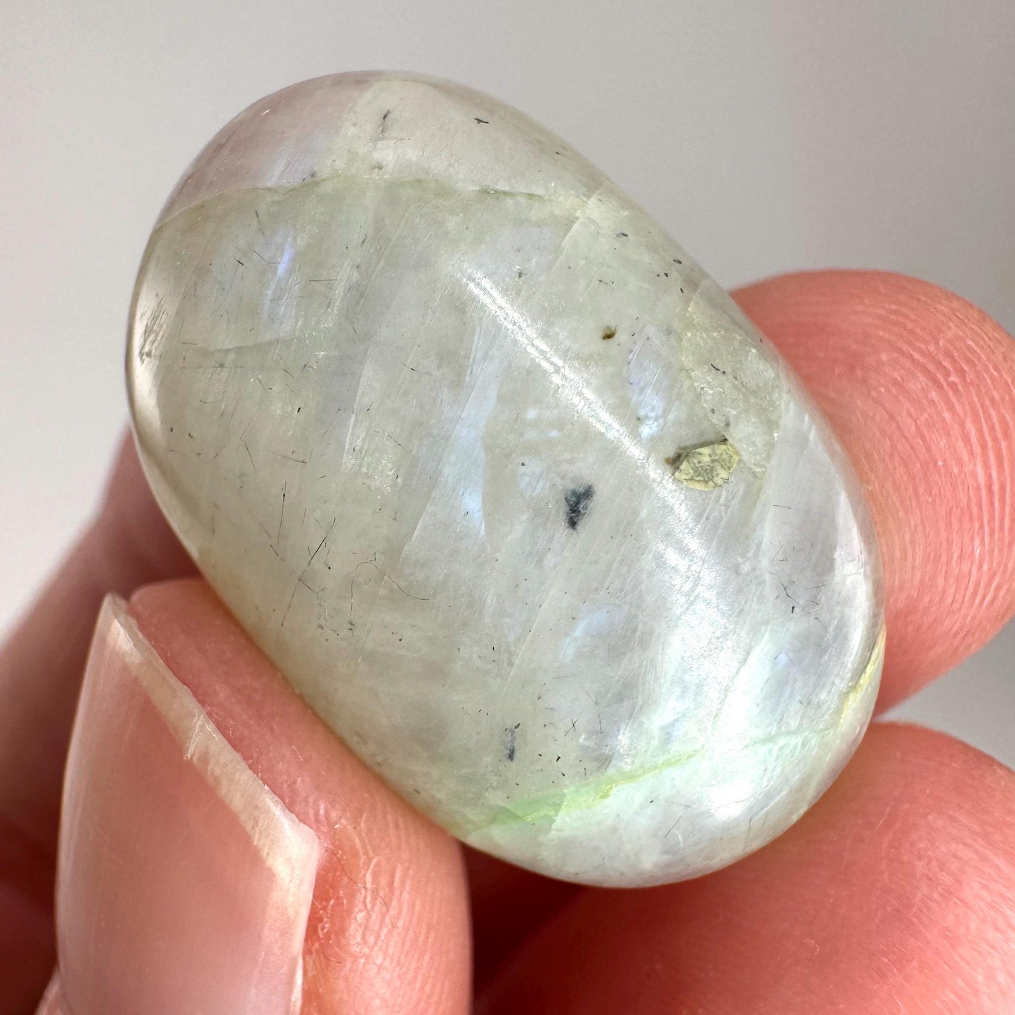 Green Garnierite Cabochon | Madagascar Moonstone Gemstone