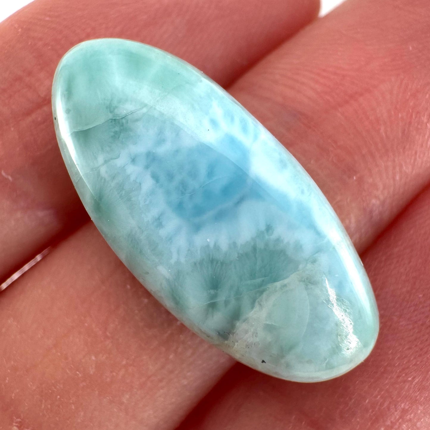 Blue Larimar Gemstone Cabochon