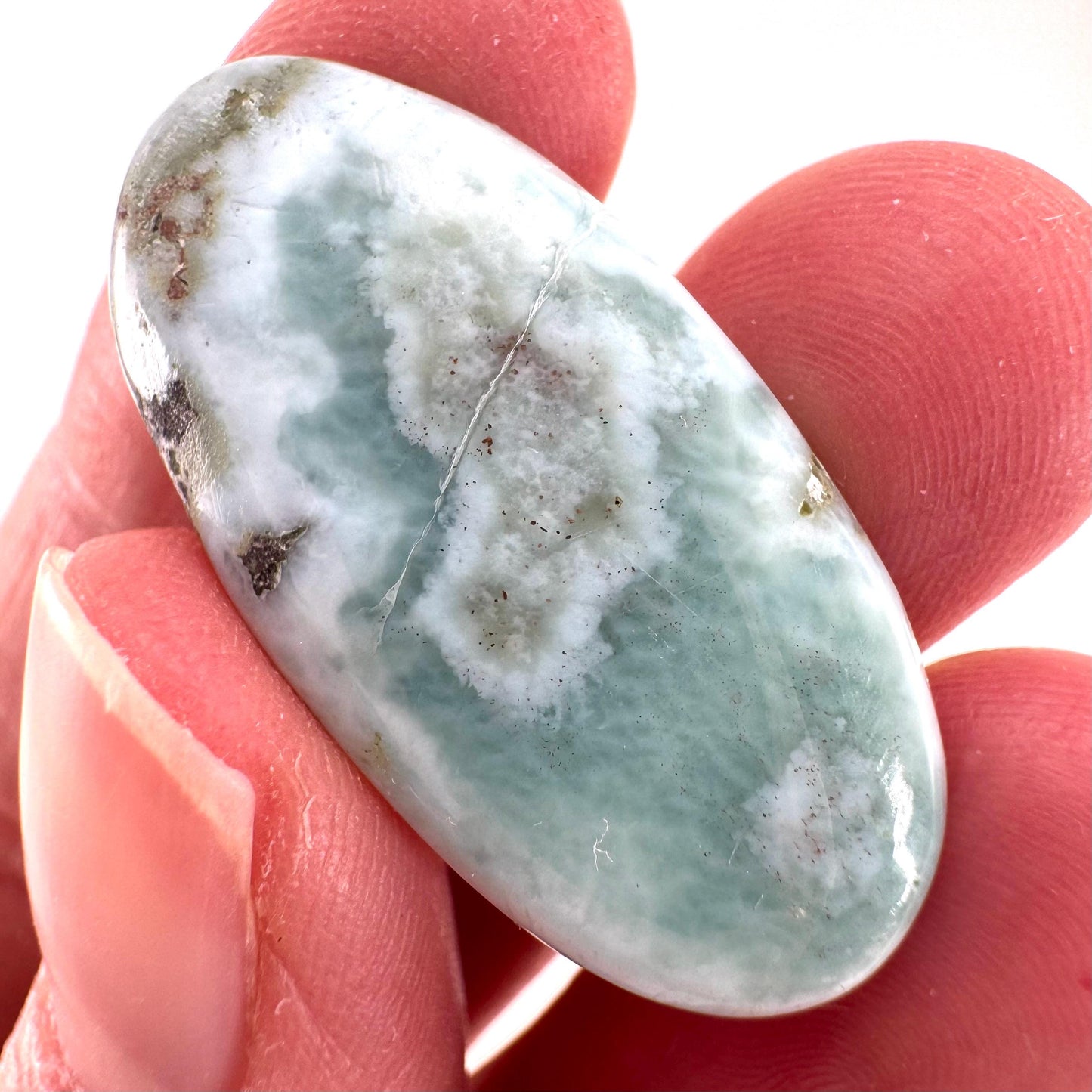 Blue Larimar Gemstone Cabochon