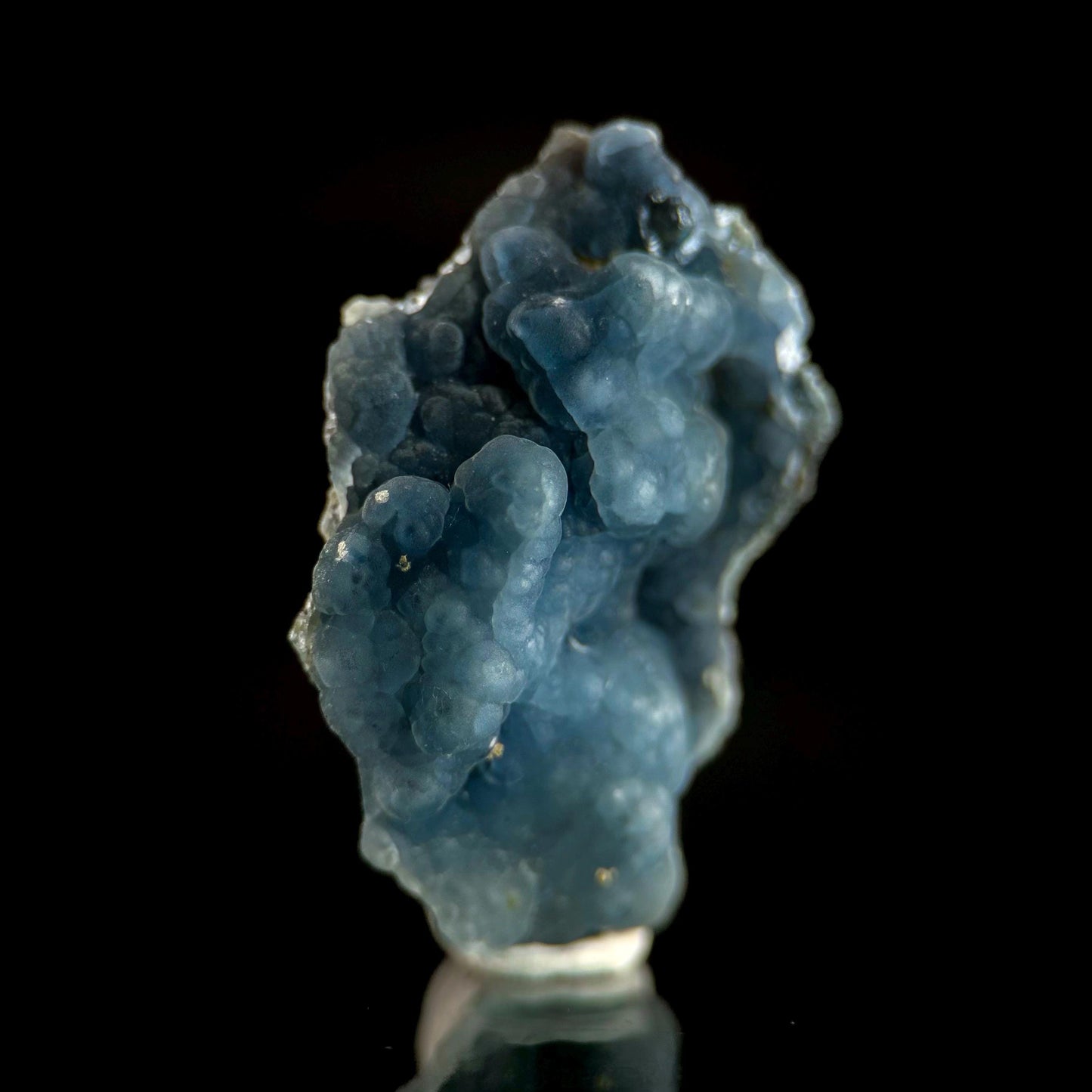 Plumbogummite | blue pyromorphite pseudomorph crystal, rare mineral specimen