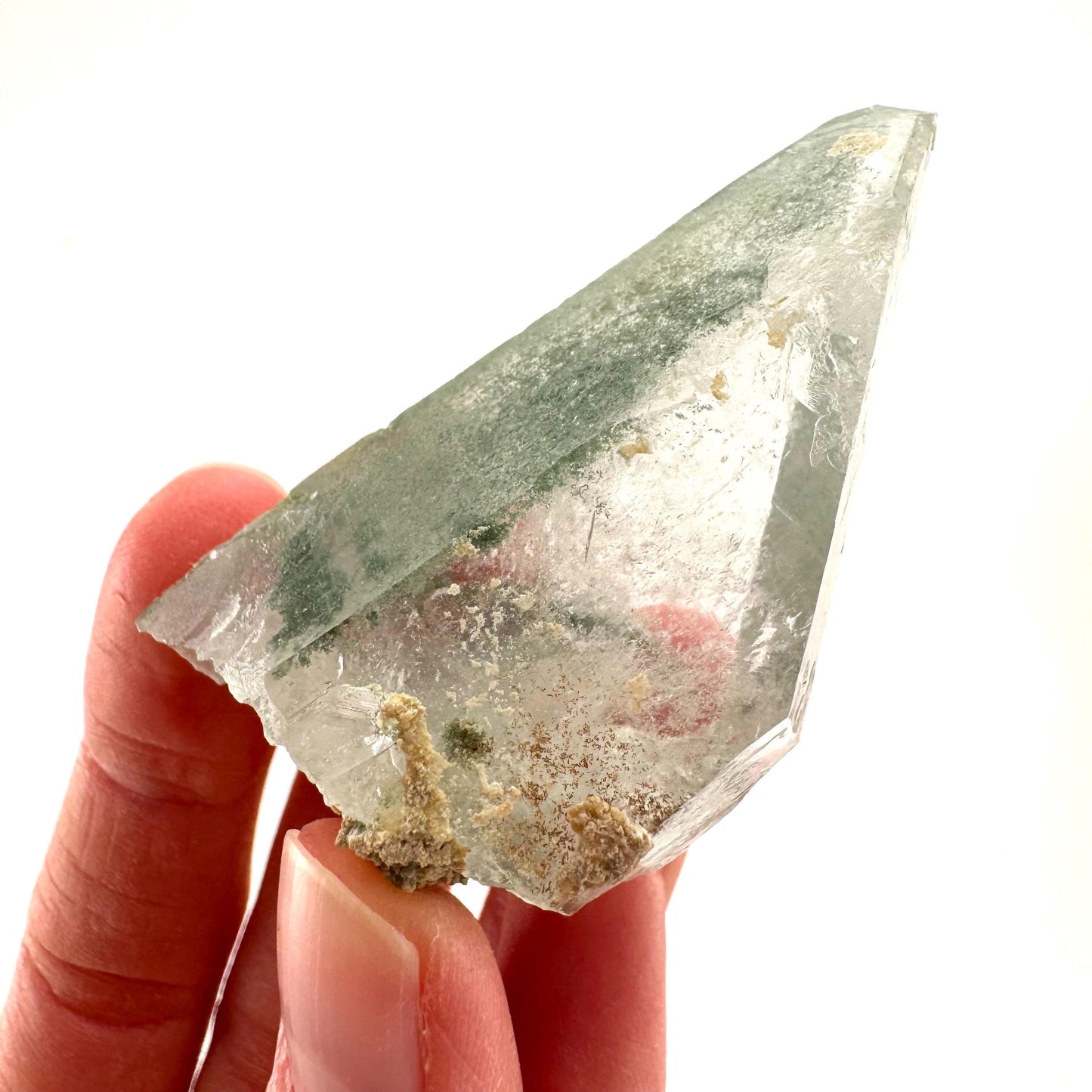 Chlorite Quartz | green phantom quartz crystal, mineral specimen