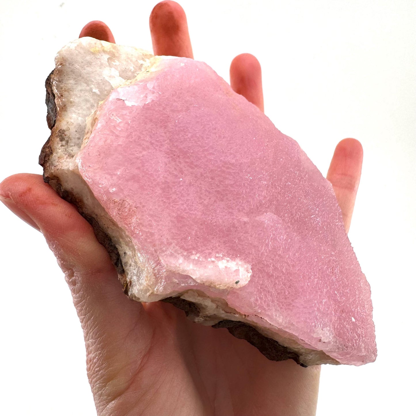Pink Aragonite | natural crystal cluster, mineral specimen