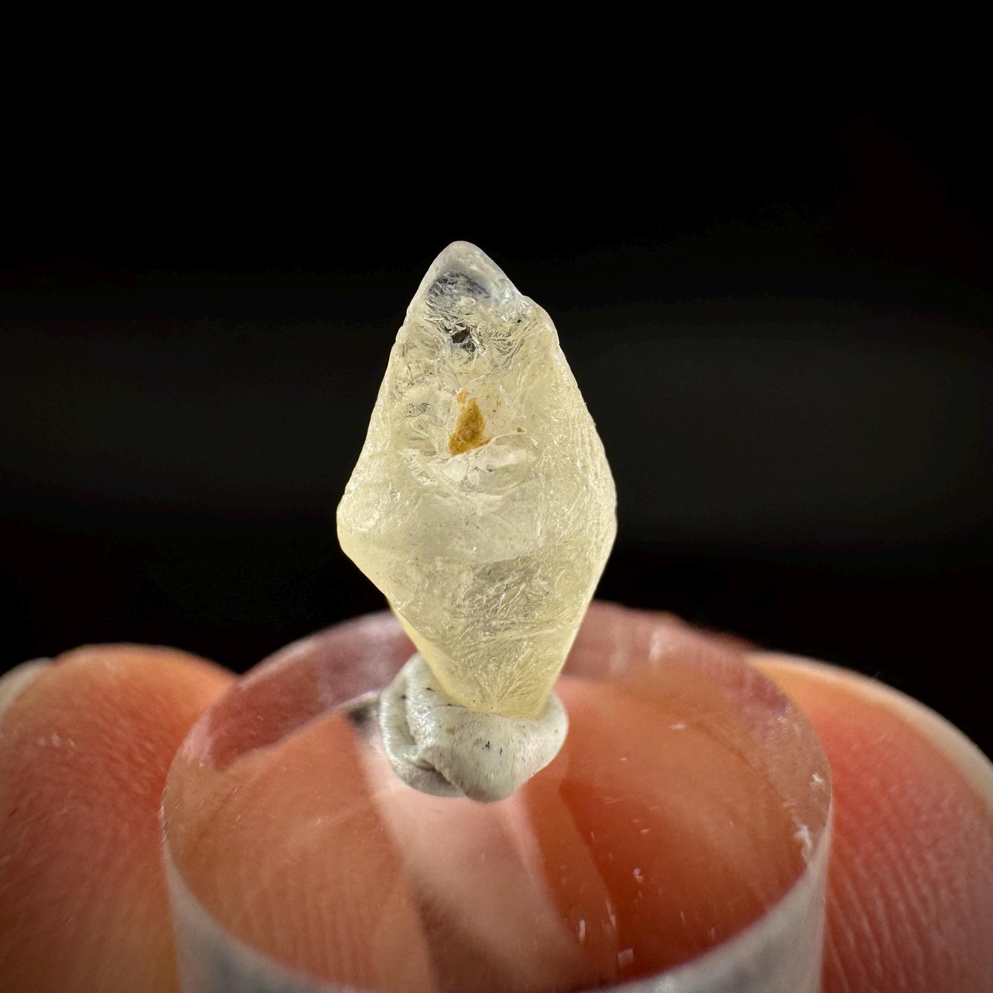 Ceylon Sapphire | natural yellow crystal, uncut raw sapphire, mineral specimen from Sri Lanka