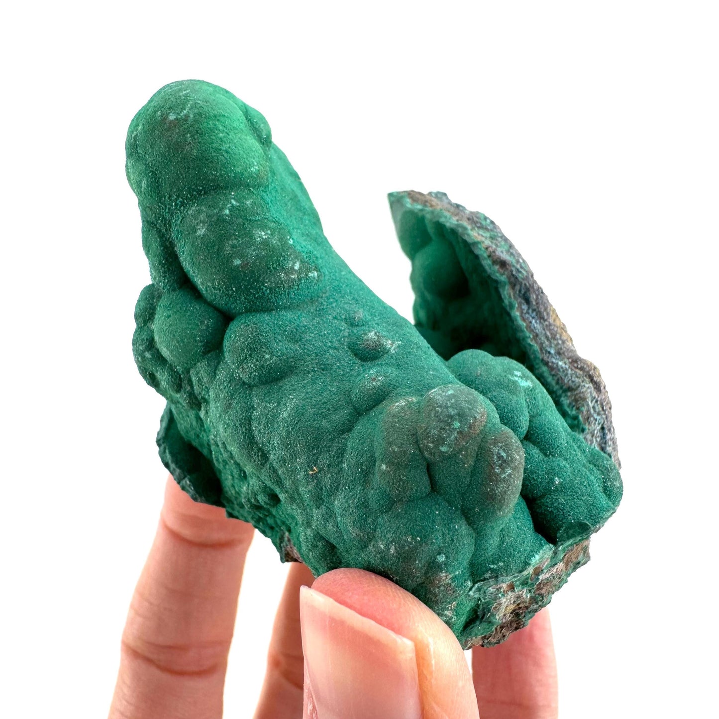 Botryoidal Malachite | raw green crystal, mineral specimen