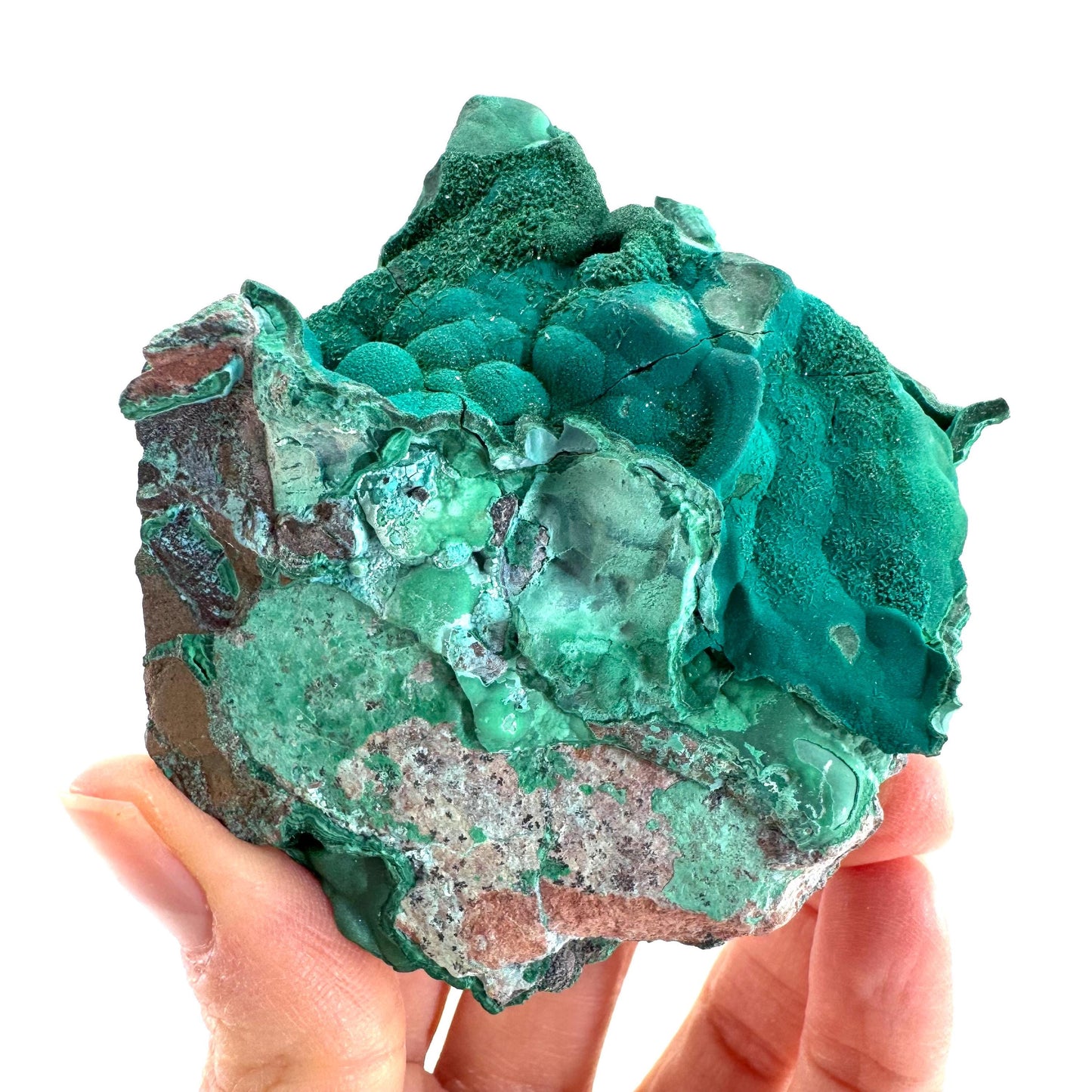 Malachite & Chrysocolla | raw green-blue crystal cluster, mineral specimen