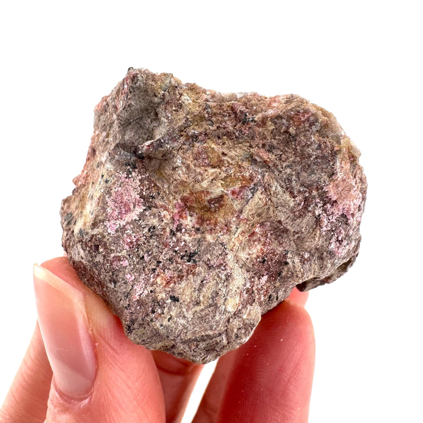Cobaltoan Calcite | natural pink crystal cluster, mineral specimen