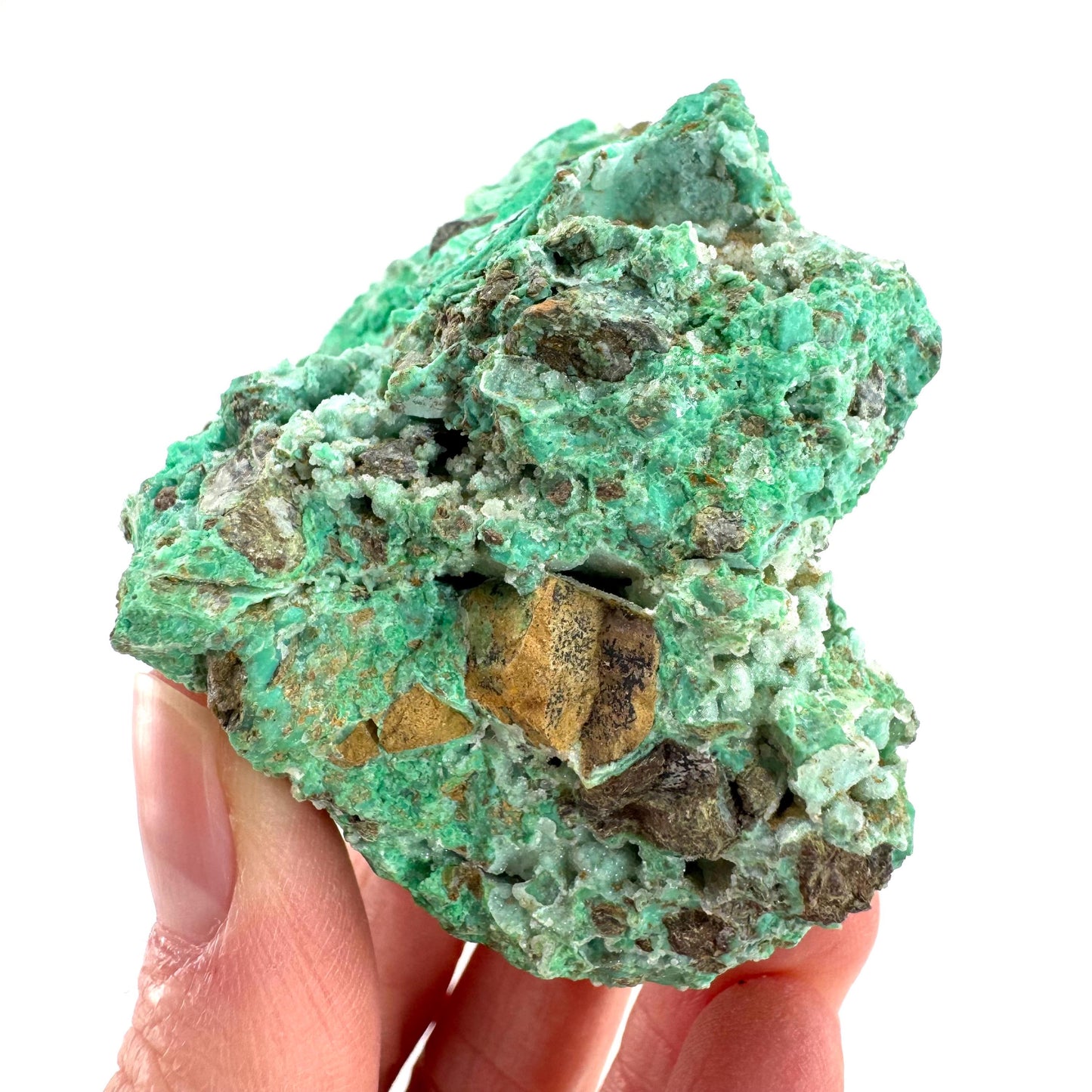Mint Chrysoprase | Druzy Crystal, mineral specimen from Indonesia