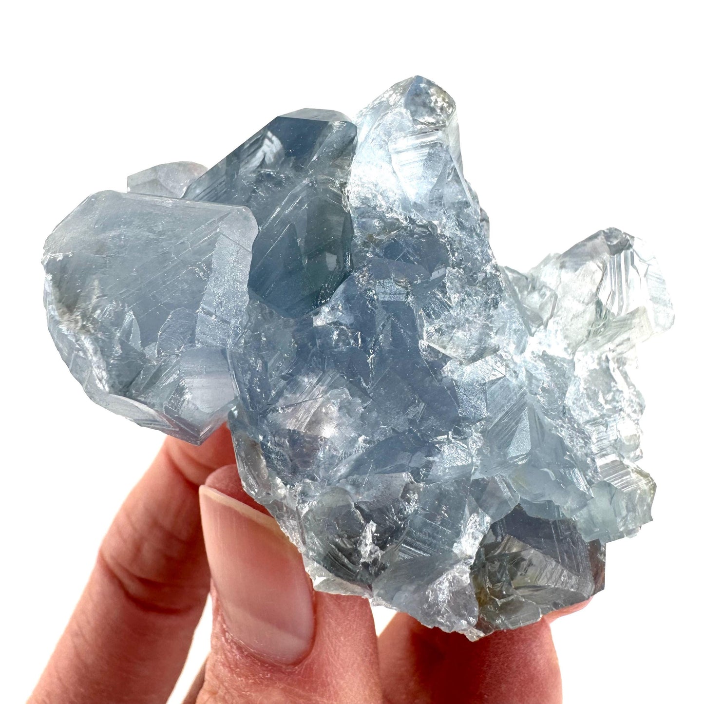 Celestite | natural blue crystal, mineral specimen from Madagascar