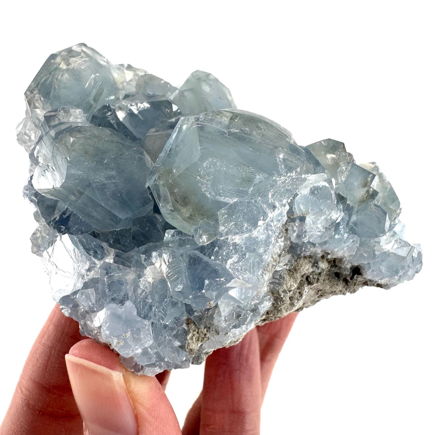 Celestite | natural blue crystal, mineral specimen from Madagascar