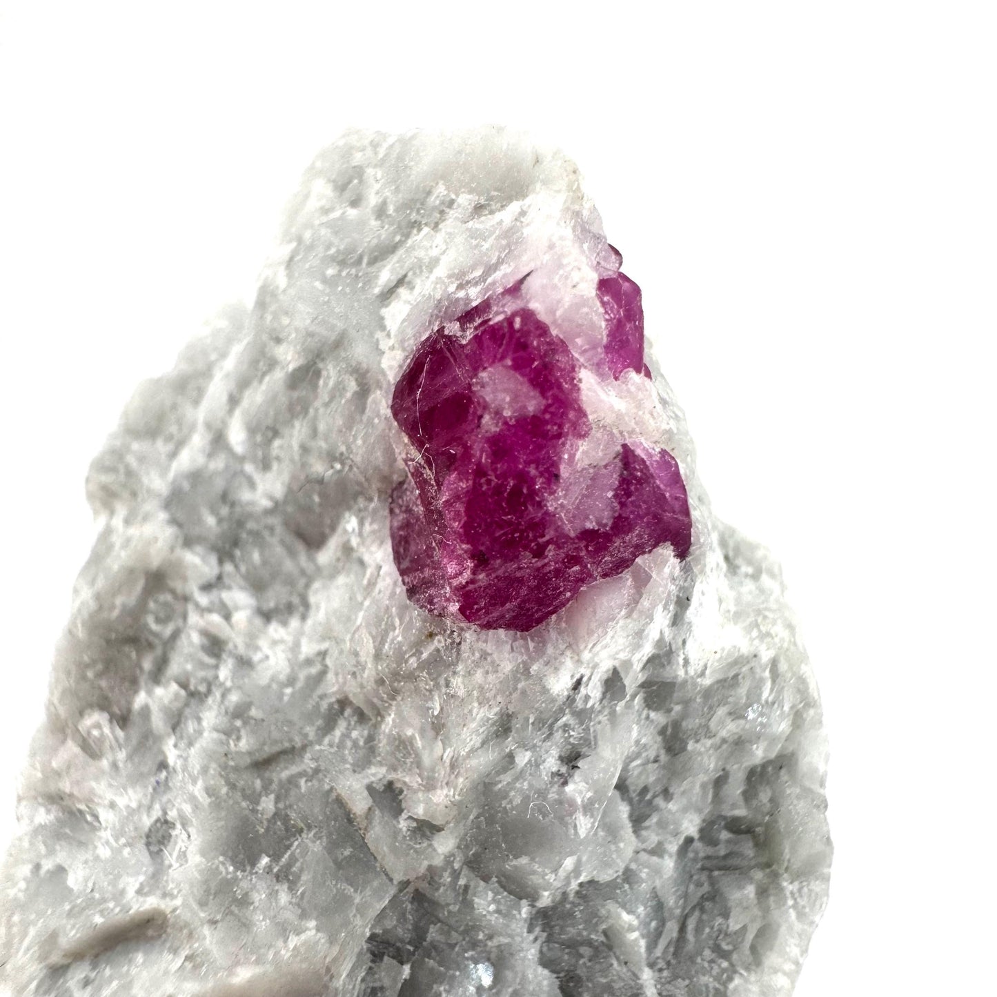 Ruby on Matrix | Natural crystal cluster, UV reactive, raw mineral specimen from Pakistan