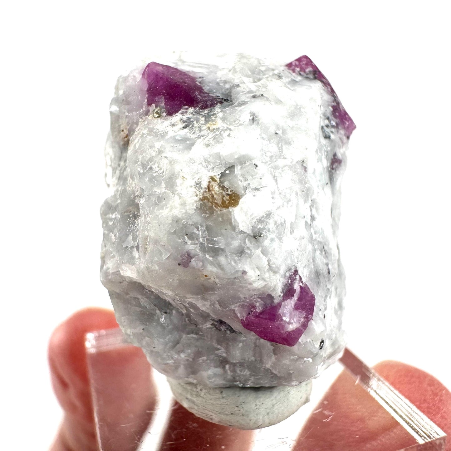 Ruby on Matrix | Natural crystal cluster, UV reactive, raw mineral specimen from Pakistan