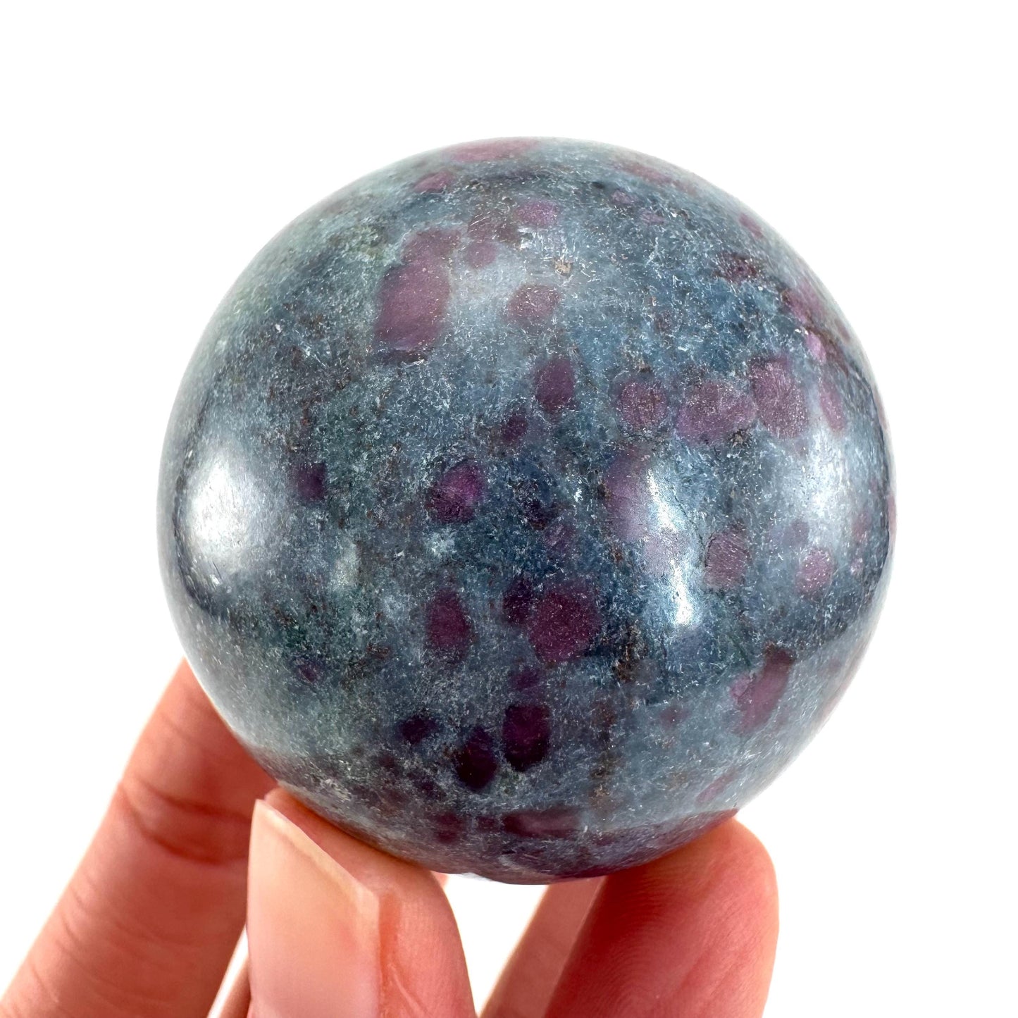 Ruby in Kyanite Sphere | Polished Crystal Ball