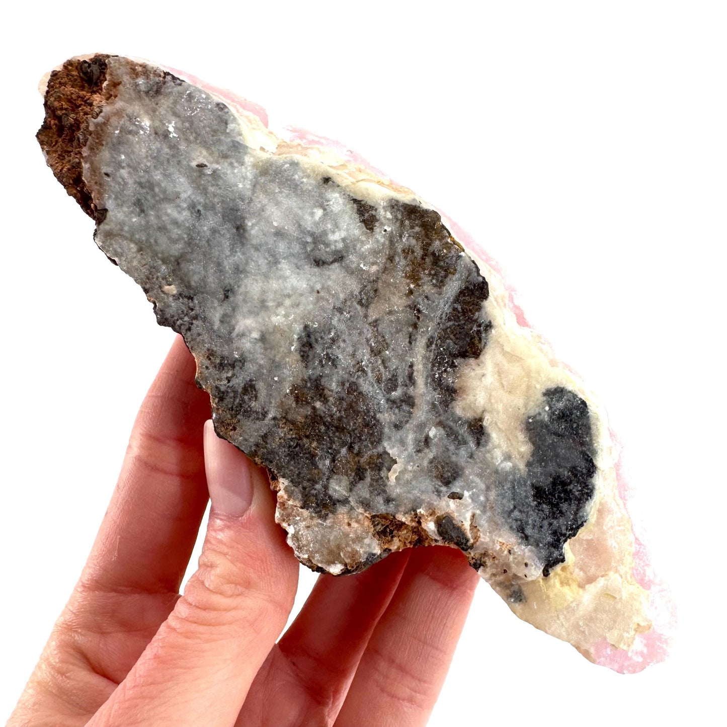 Pink Aragonite | natural crystal cluster, mineral specimen