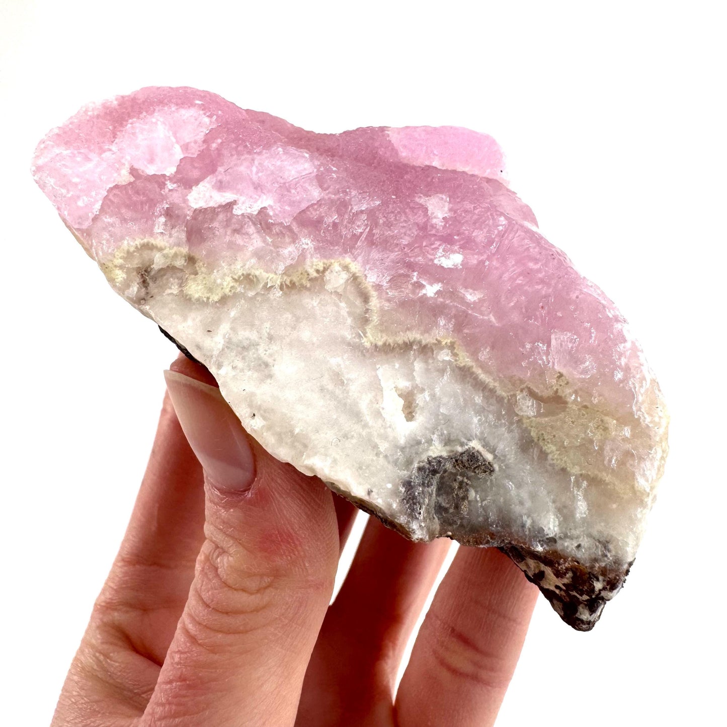 Pink Aragonite | natural crystal cluster, mineral specimen