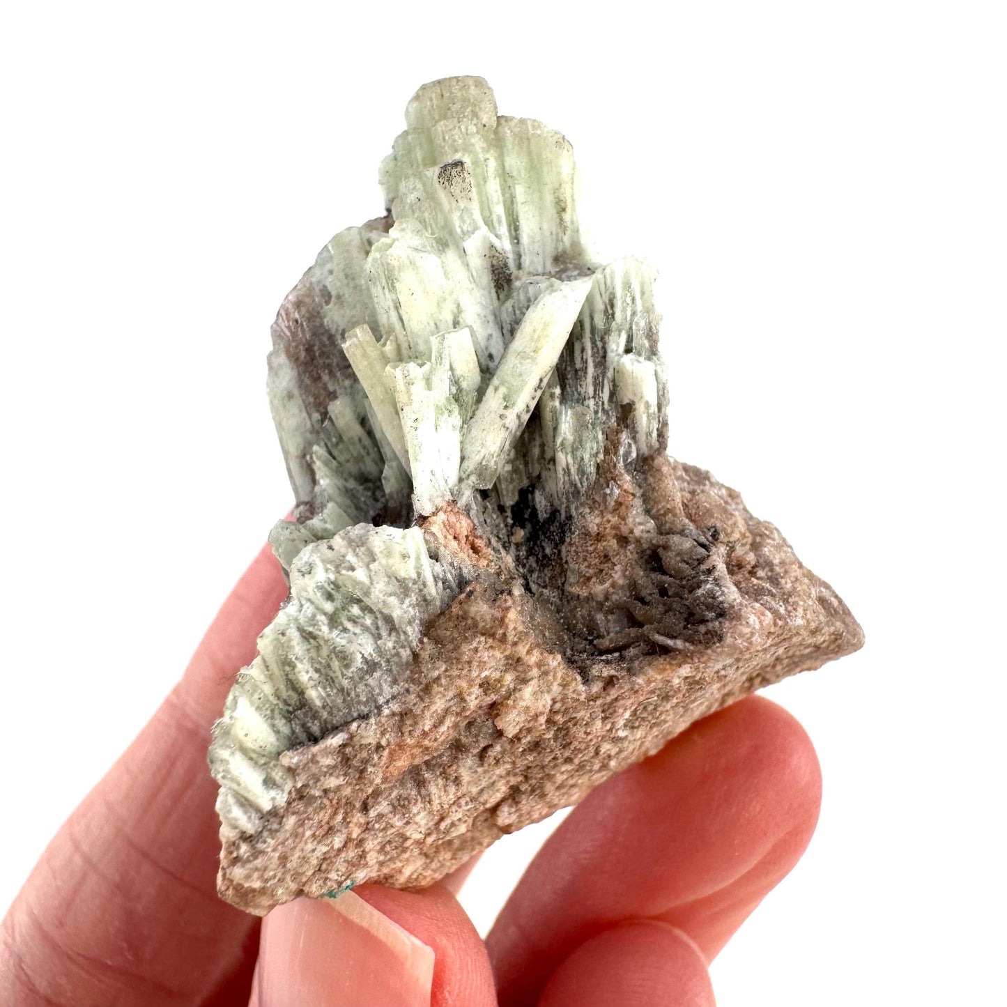 Cuprian Barite with Malachite | Crystal cluster, baryte mineral specimen from DR Congo