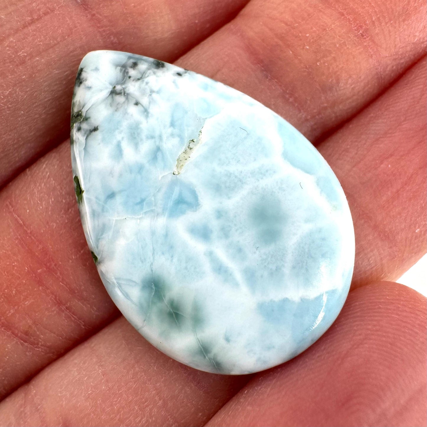 Larimar Cabochon | Natural Blue Gemstone