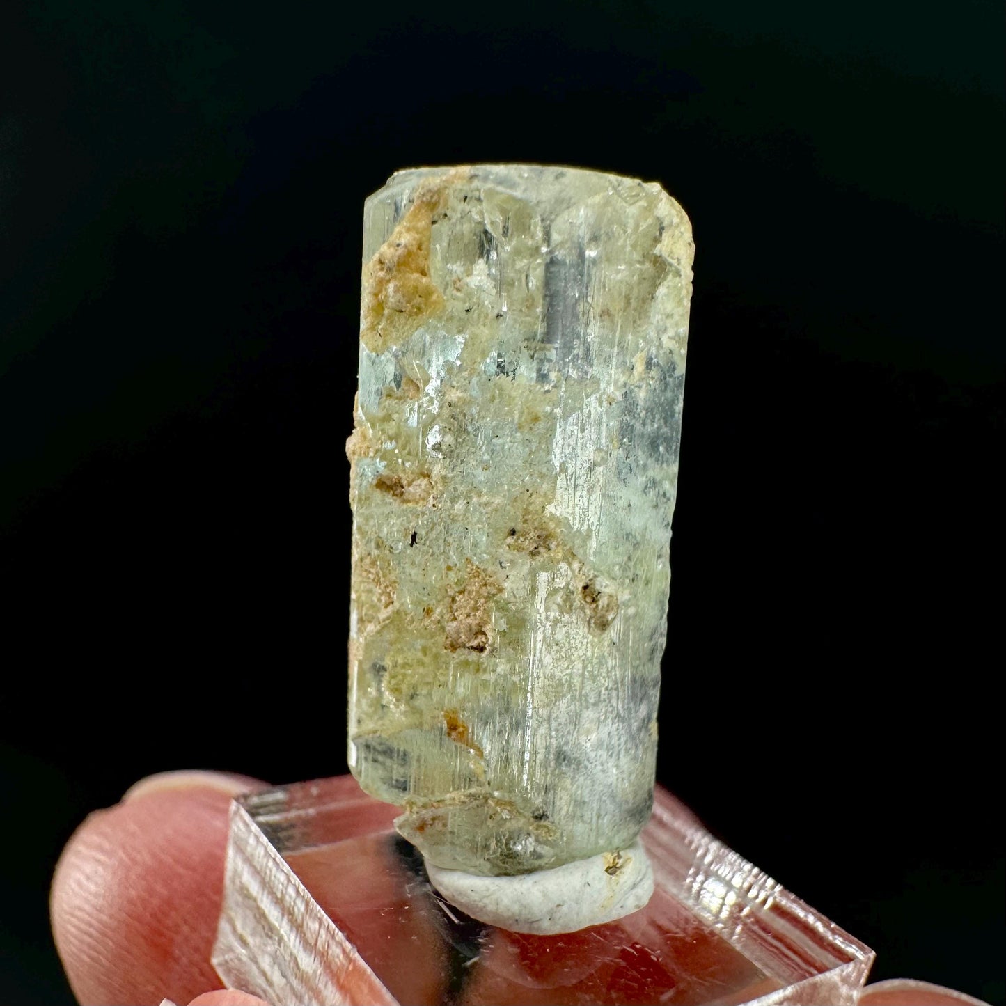 Aquamarine Crystal | natural blue beryl, mineral specimen from Namibia