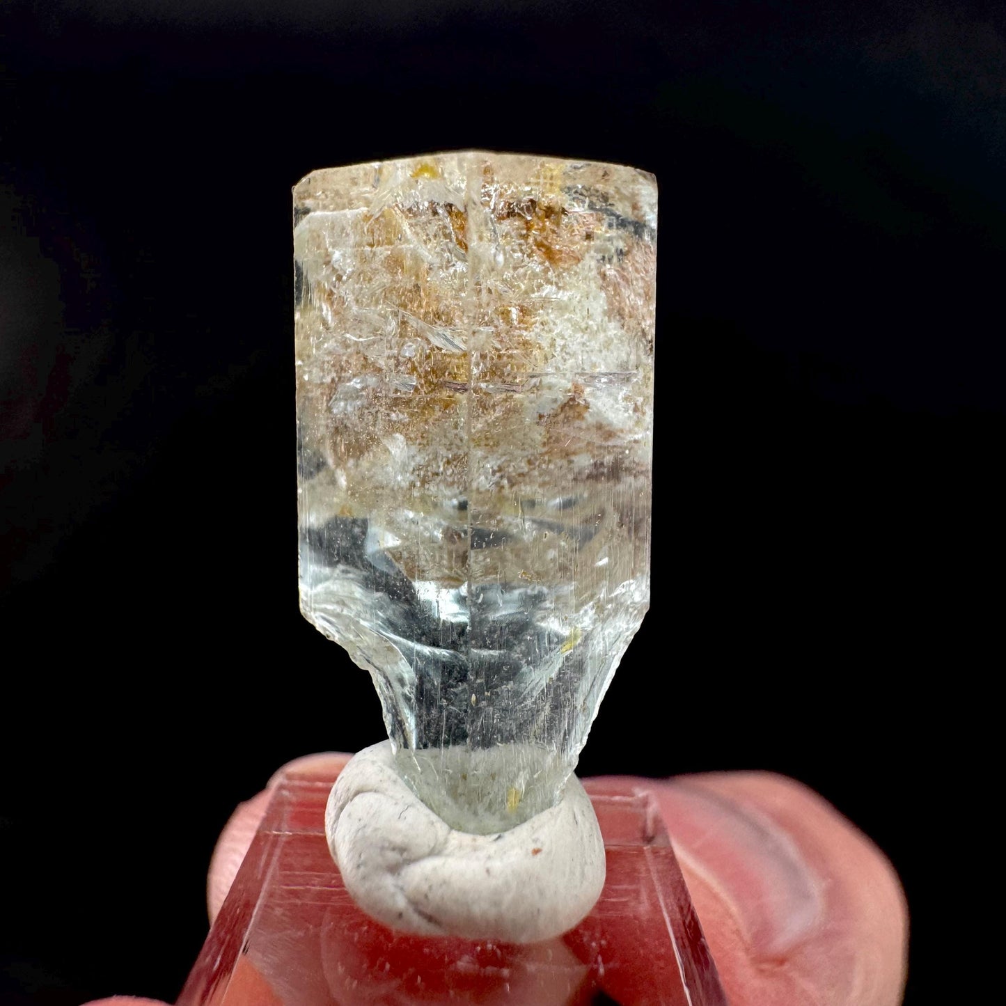 Aquamarine Crystal | natural blue beryl, mineral specimen from Namibia