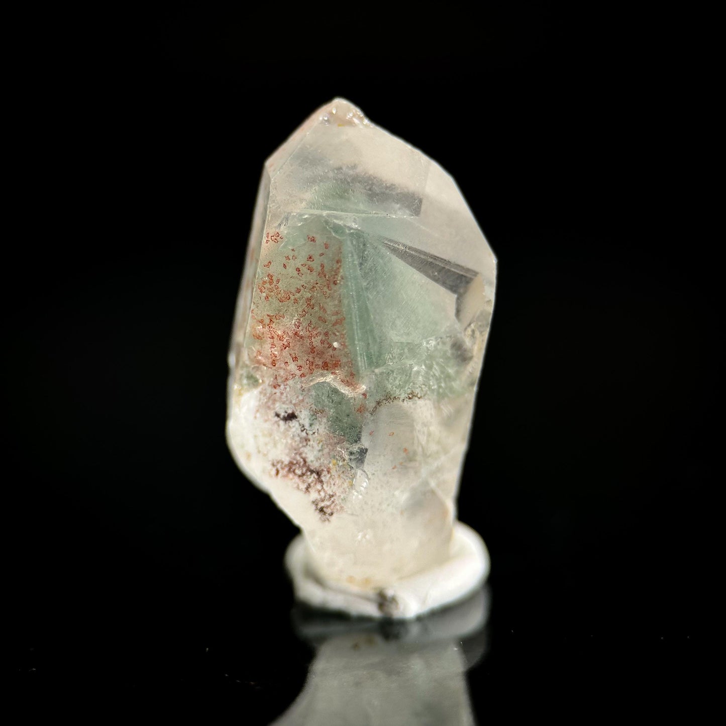 Phantom Chlorite Quartz | Green & Red Crystal, Mineral Specimen from Madagascar
