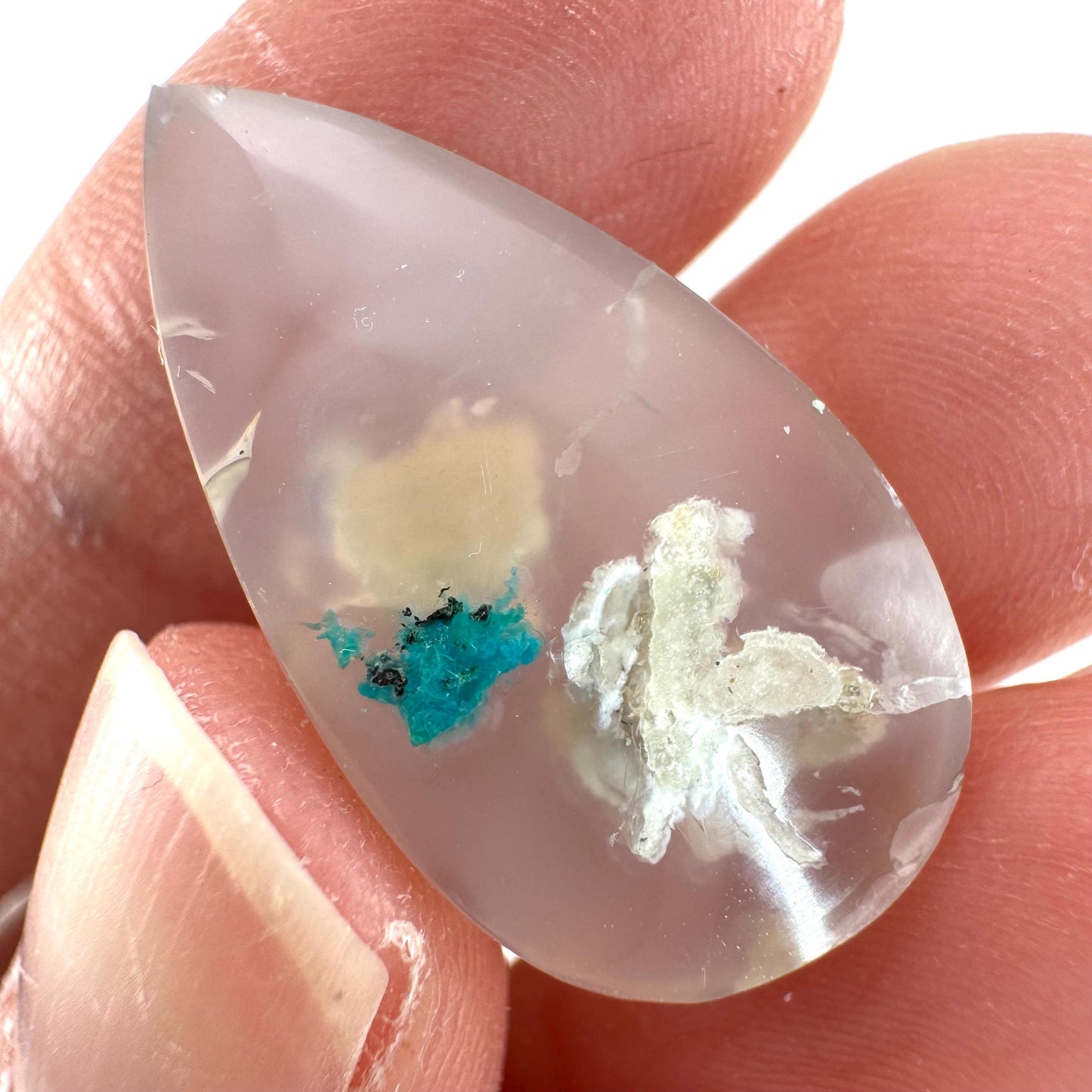 Confetti Agate Cabochon | Chrysocolla and Copper Gemstone