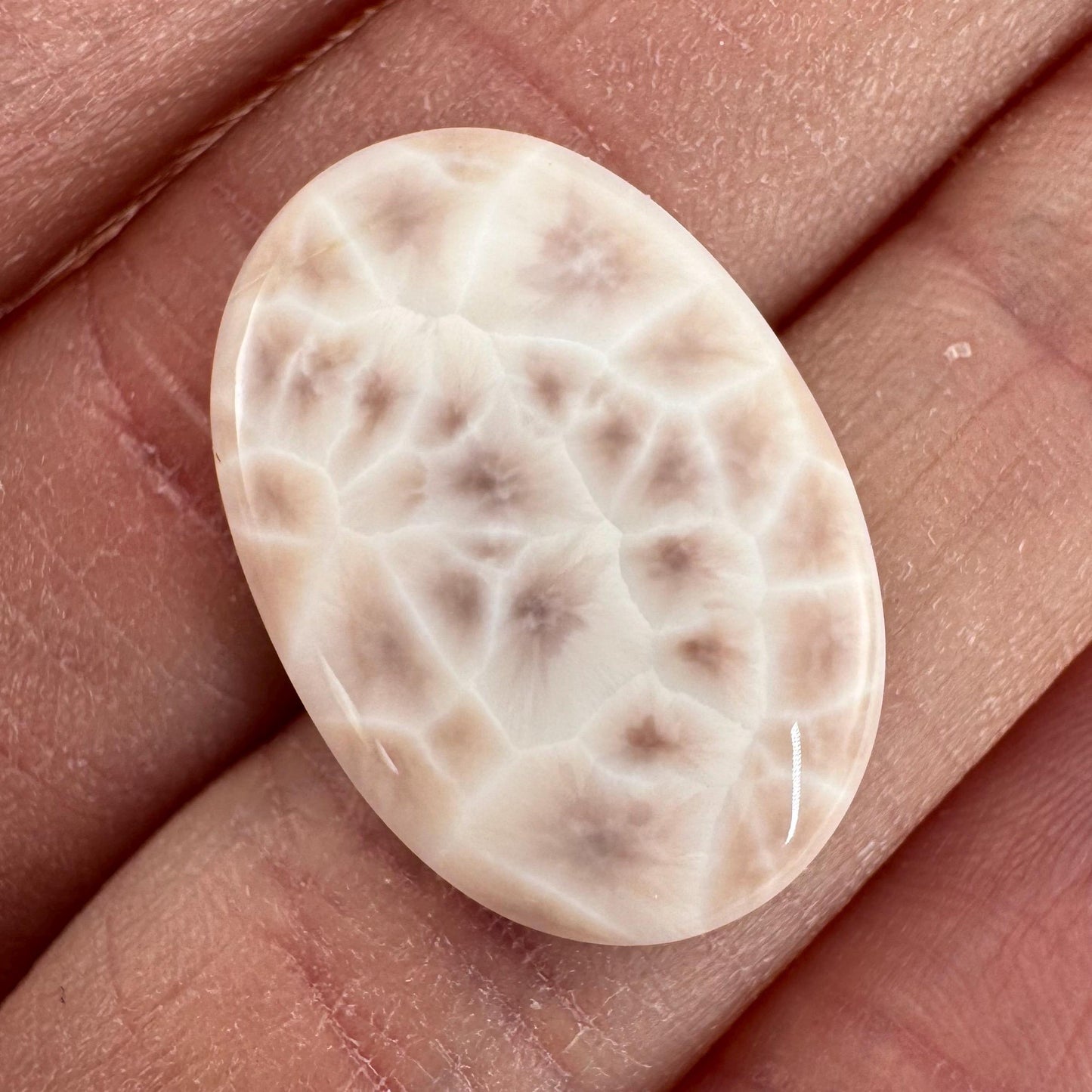 Pink Natrolite Cabochon | Natural Gemstone