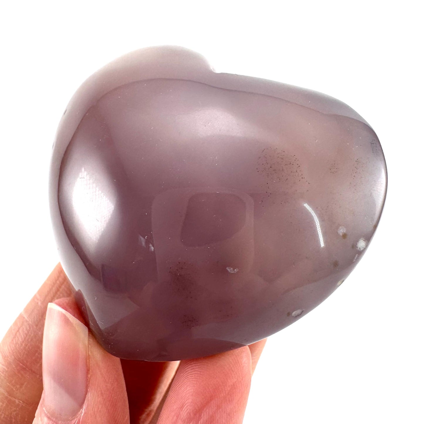 Druzy Agate Heart | Polished Crystal Geode