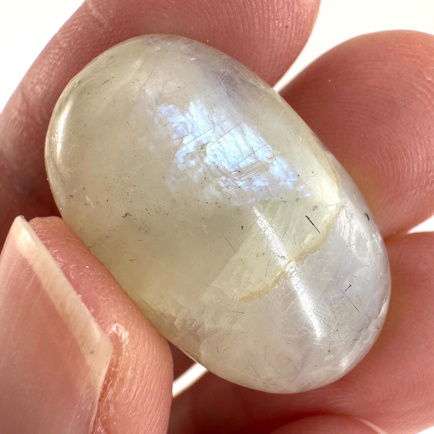 Flashy Garnierite Cabochon | Madagascar Moonstone Gemstone